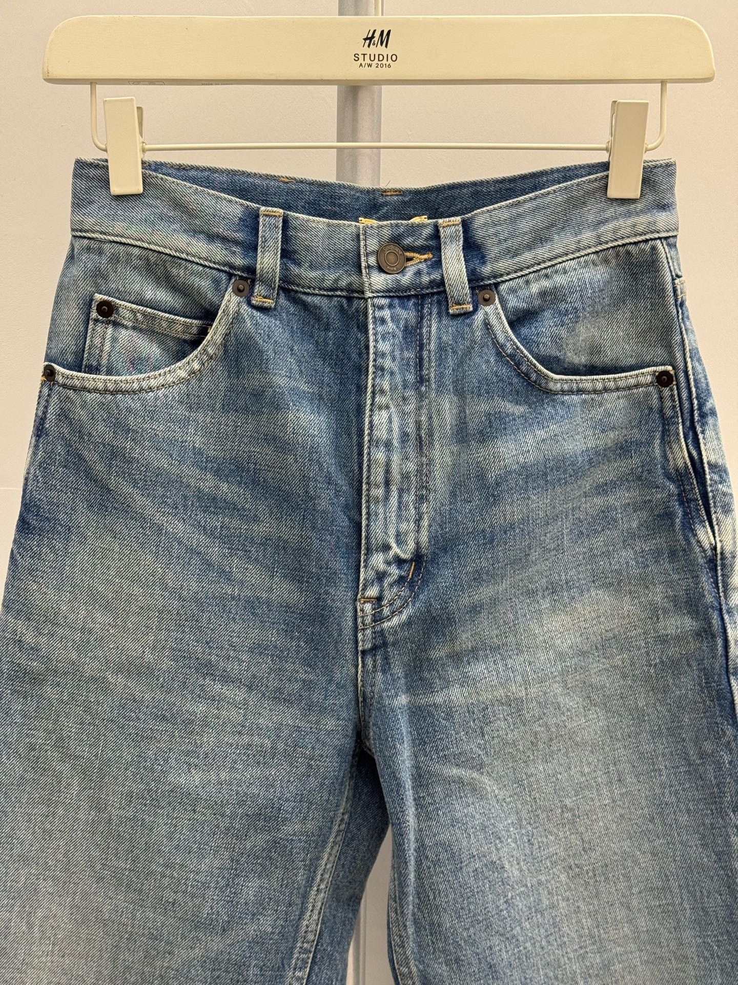 Saint Laurent Paris Saint Laurent 70s Style Blue Jeans Size 26" / US 2 / IT 38 - 2 Thumbnail