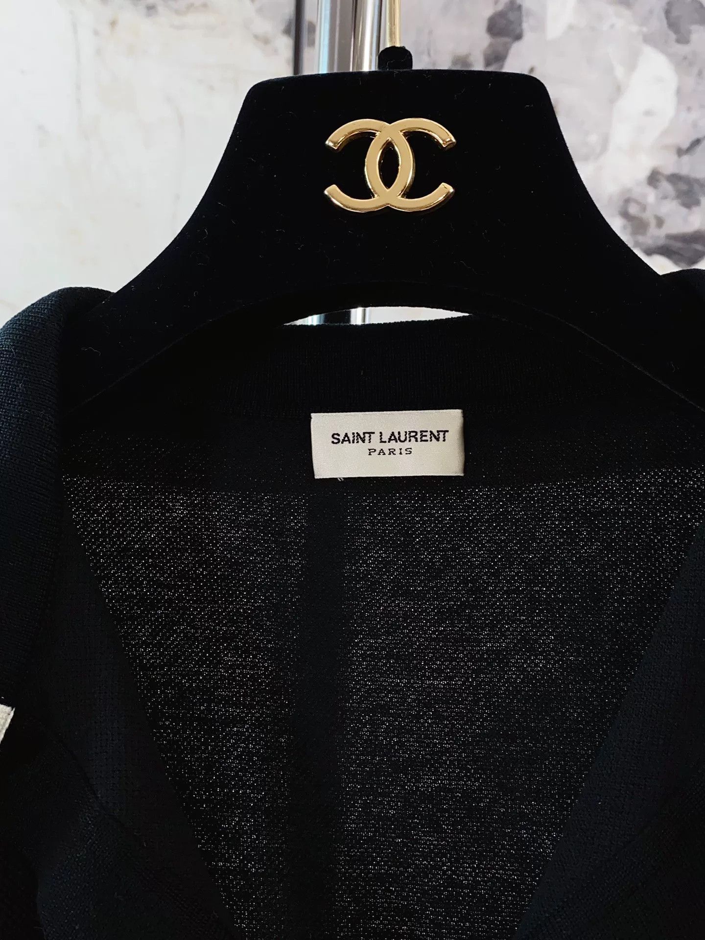 Saint Laurent Paris Saint Laurent YSL Black Sleeveless Polo Top Size M / US 6-8 / IT 42-44 - 7 Thumbnail