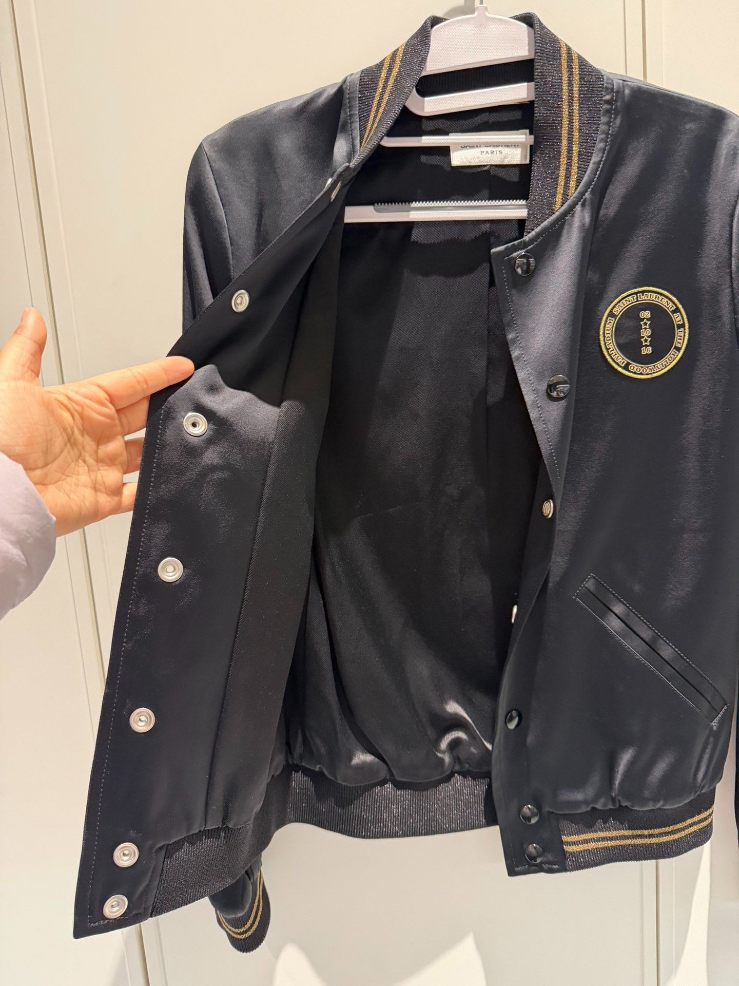 Saint Laurent Paris Saint Laurent 16FW Gold Star Bomber Jacket Size XXS / US 00 / IT 34 - 5 Thumbnail
