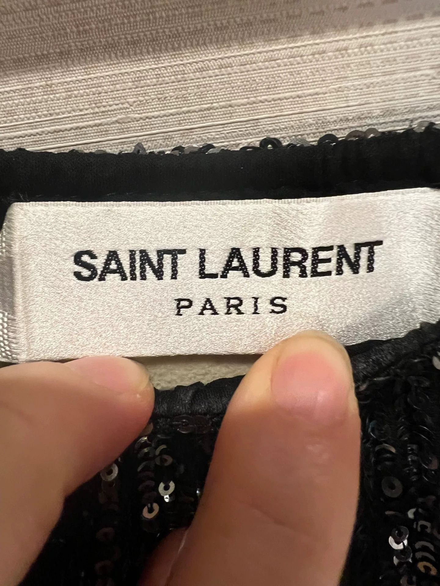 Saint Laurent Paris Saint Laurent Sequined Dress S Size S / US 4 / IT 40 - 2 Thumbnail