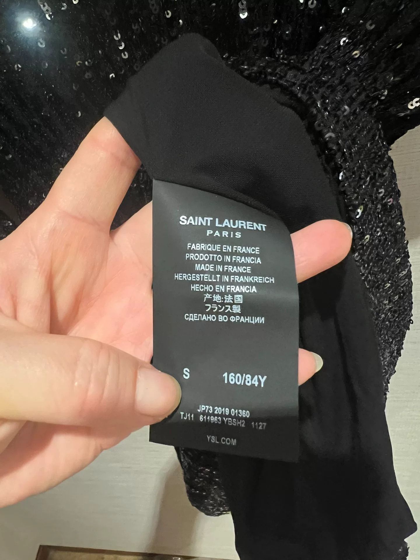 Saint Laurent Paris Saint Laurent Sequined Dress S Size S / US 4 / IT 40 - 4 Thumbnail