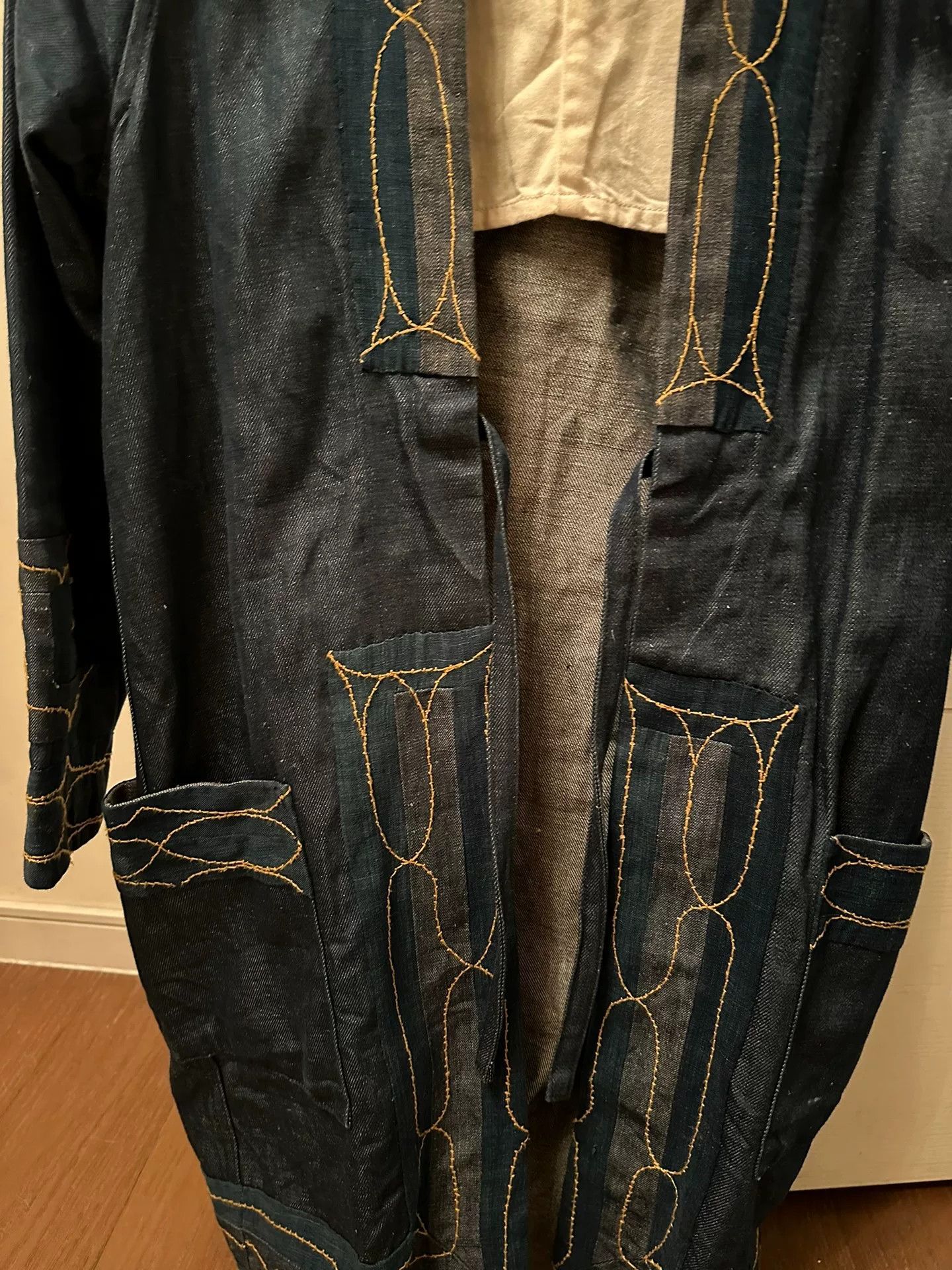 Visvim VISVIM Denim Robe Coat Size 0 Size US XS / EU 42 / 0 - 4 Thumbnail