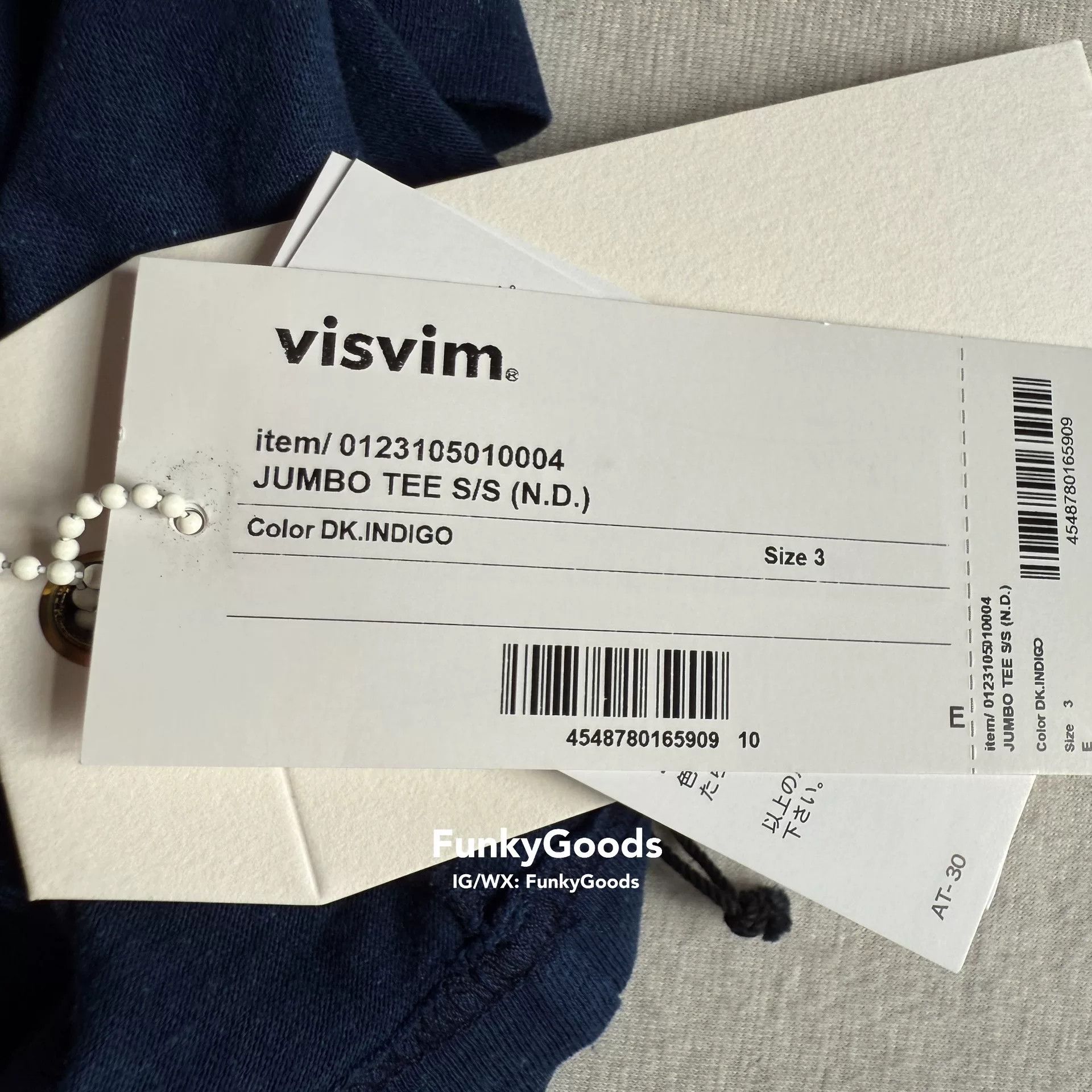 Visvim Visvim 22AW Jumbo S/S Tee Size US L / EU 52-54 / 3 - 5 Thumbnail