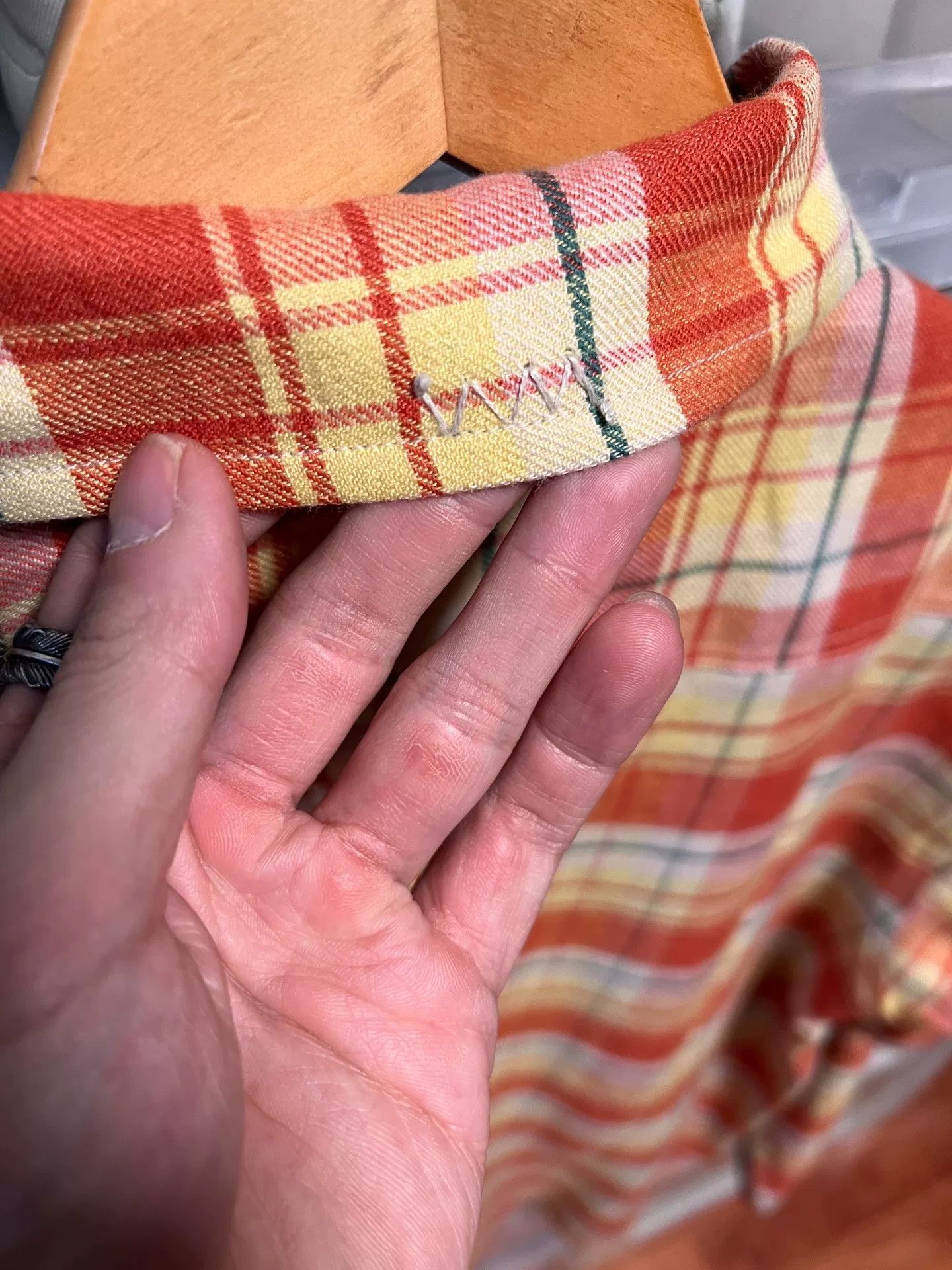 Visvim Visvim Red/Yellow Plaid Shirt Size US S / EU 44-46 / 1 - 3 Thumbnail