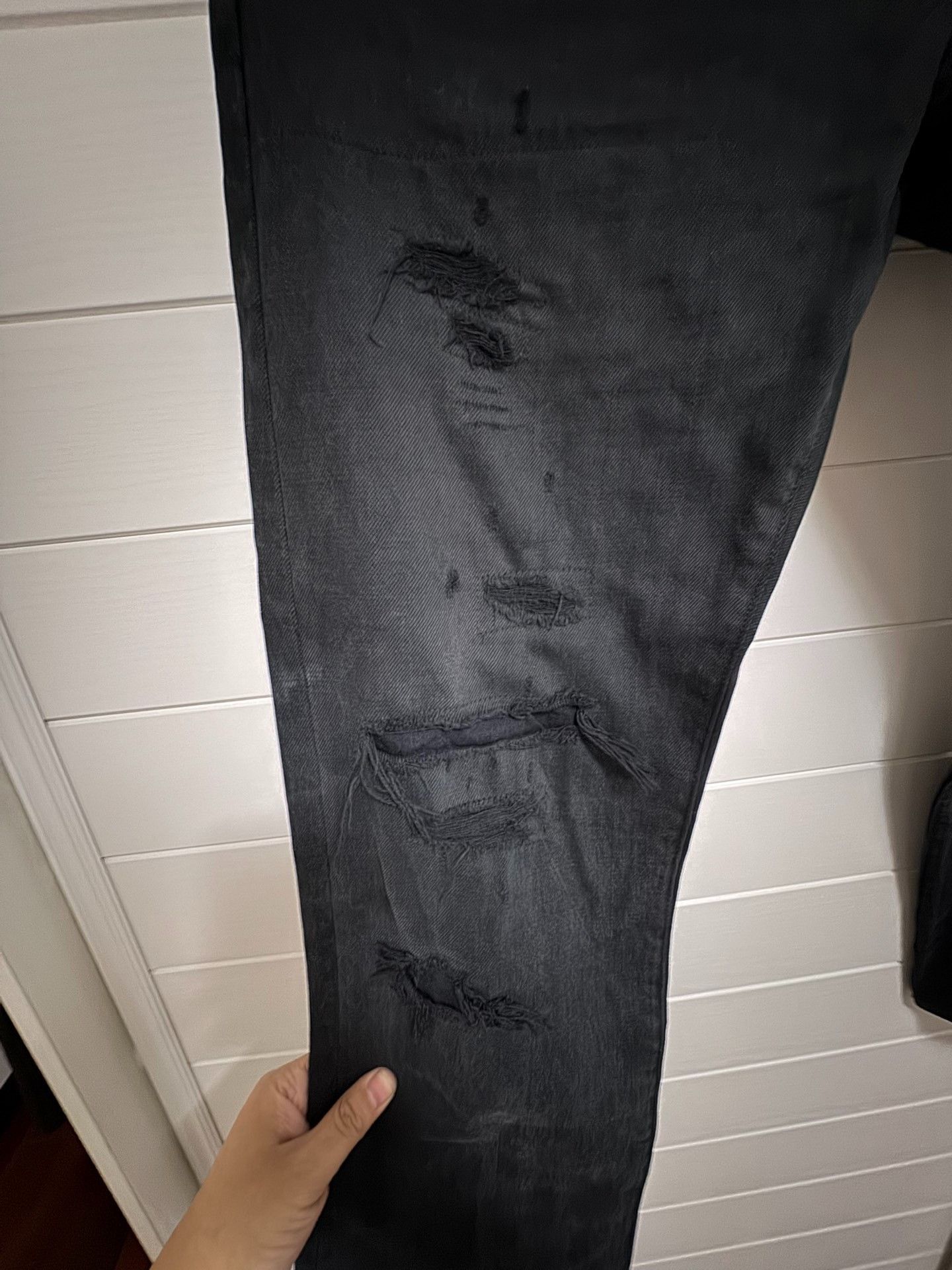 Visvim visvim 21ss Distressed Black Jeans Size US 34 / EU 50 - 5 Thumbnail