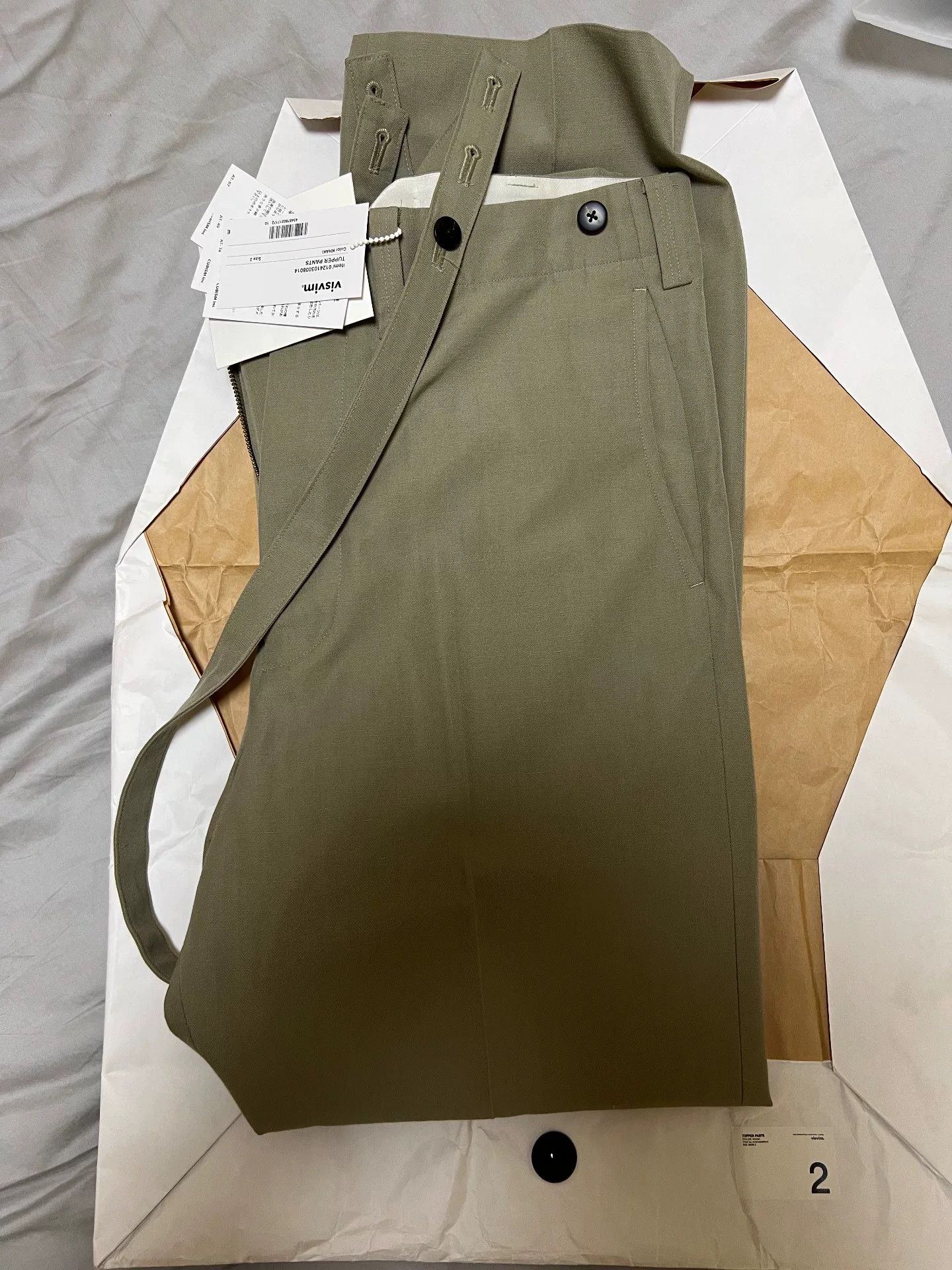Visvim Visvim 24SS Tupper Khaki Suspender Pants Size US 26 / EU 42 - 4 Thumbnail
