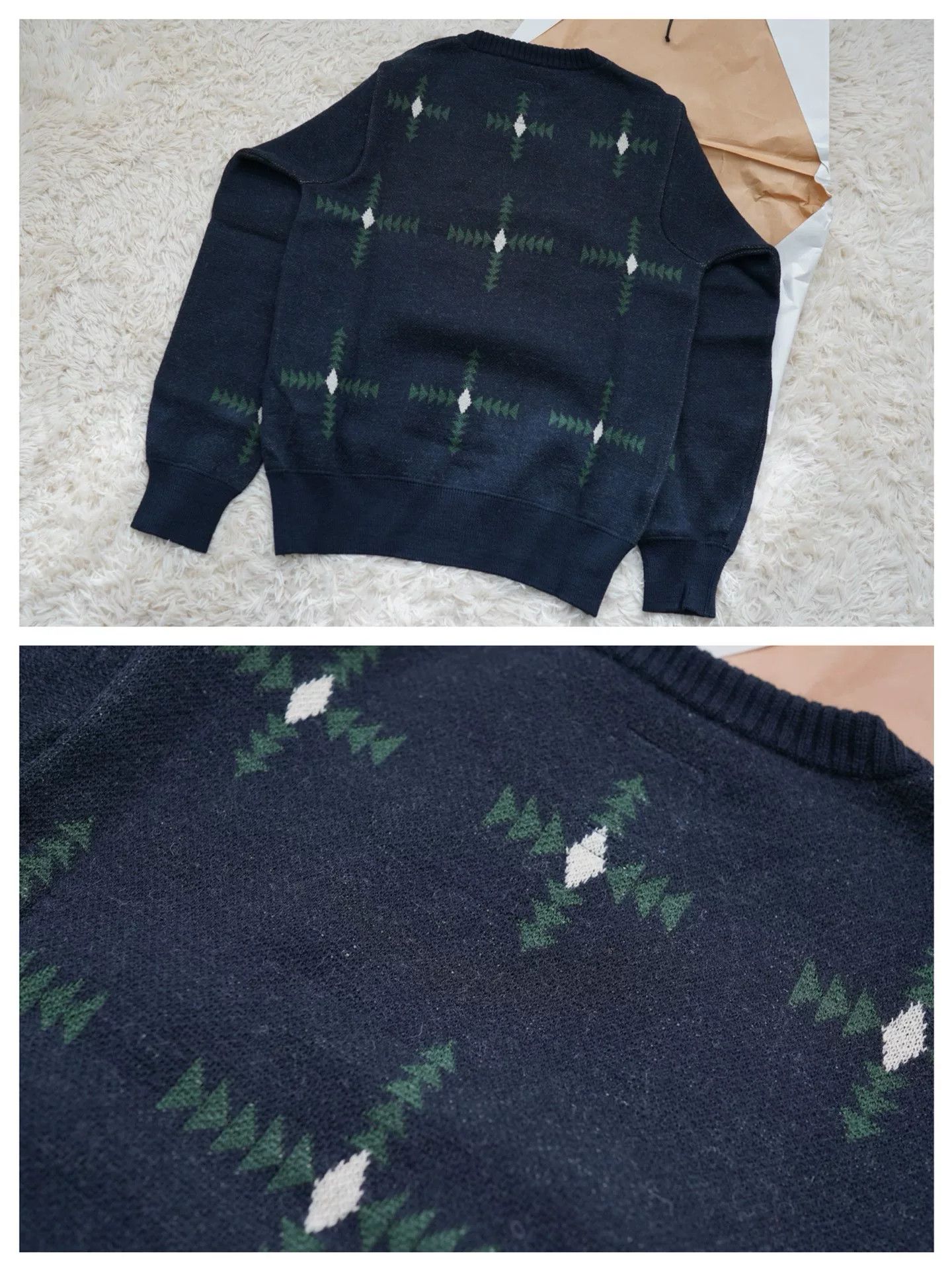 Visvim VISVIM Vintage Jacquard Knit Sweater Size US XL / EU 56 / 4 - 3 Thumbnail