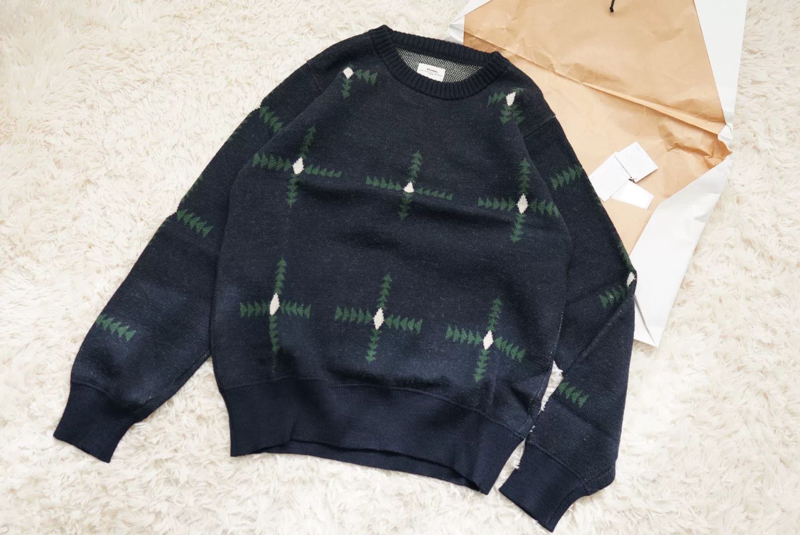 Visvim VISVIM Vintage Jacquard Knit Sweater Size US XL / EU 56 / 4 - 2 Thumbnail