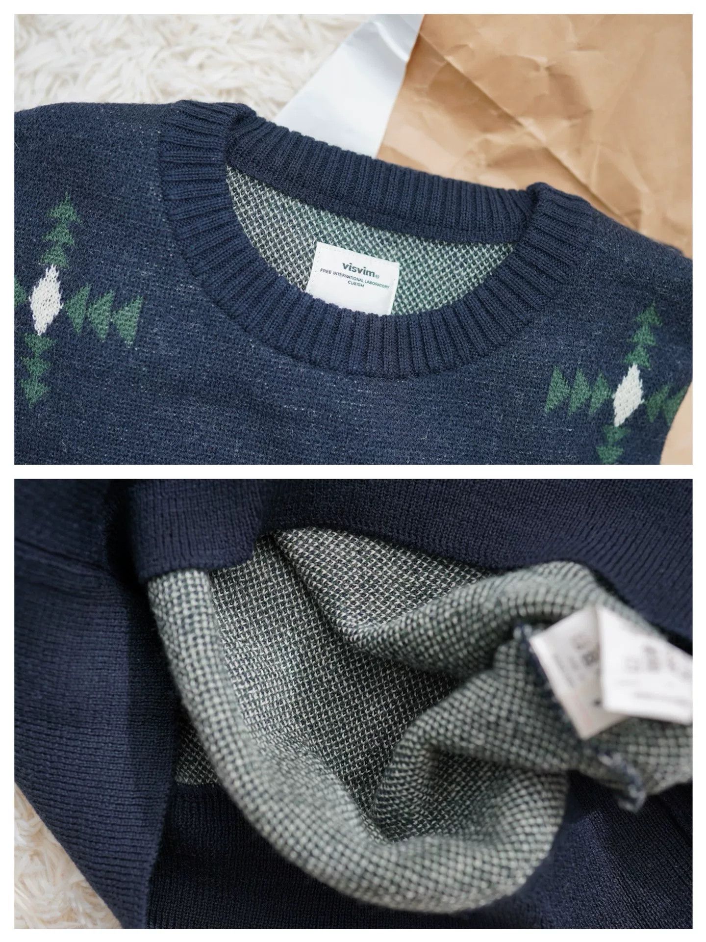 Visvim VISVIM Vintage Jacquard Knit Sweater Size US XL / EU 56 / 4 - 4 Thumbnail