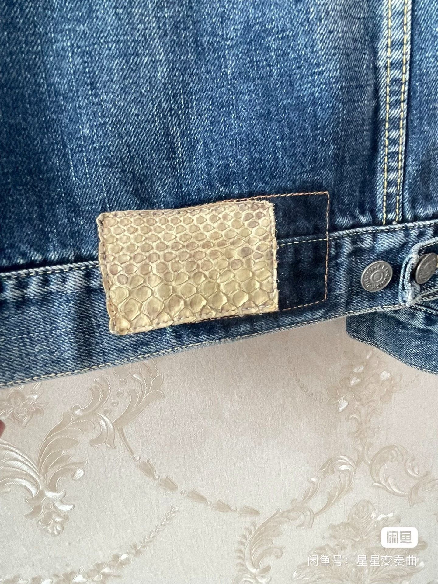 Visvim VISVIM Snake Skin Blue Denim Jacket Size US S / EU 44-46 / 1 - 7 Thumbnail