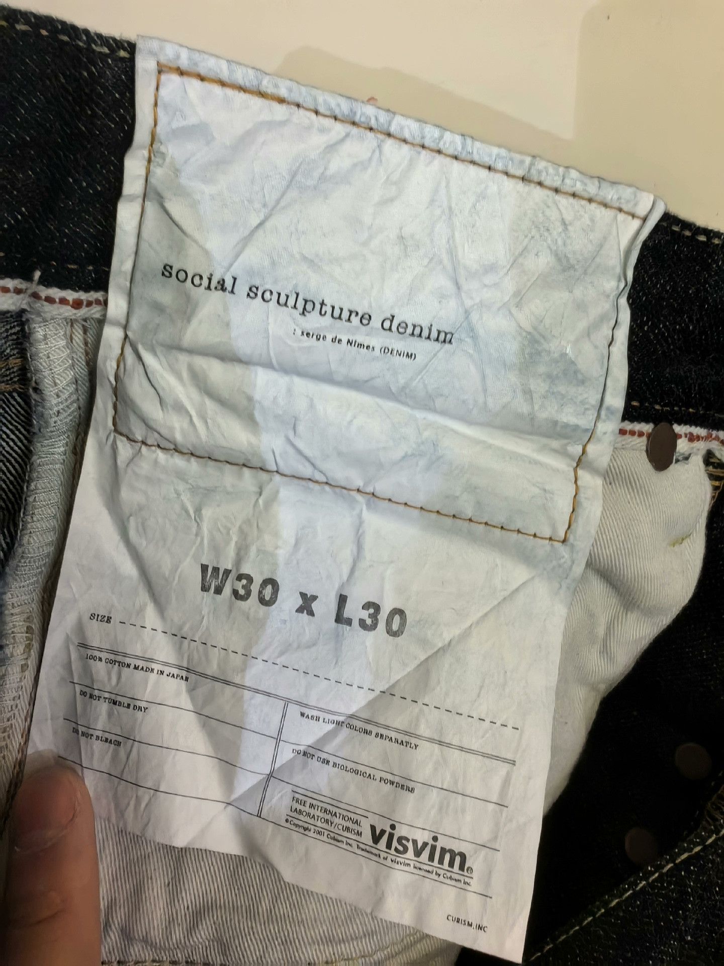 Visvim Visvim Dark Blue Raw Denim Jeans Size US 30 / EU 46 - 6 Thumbnail