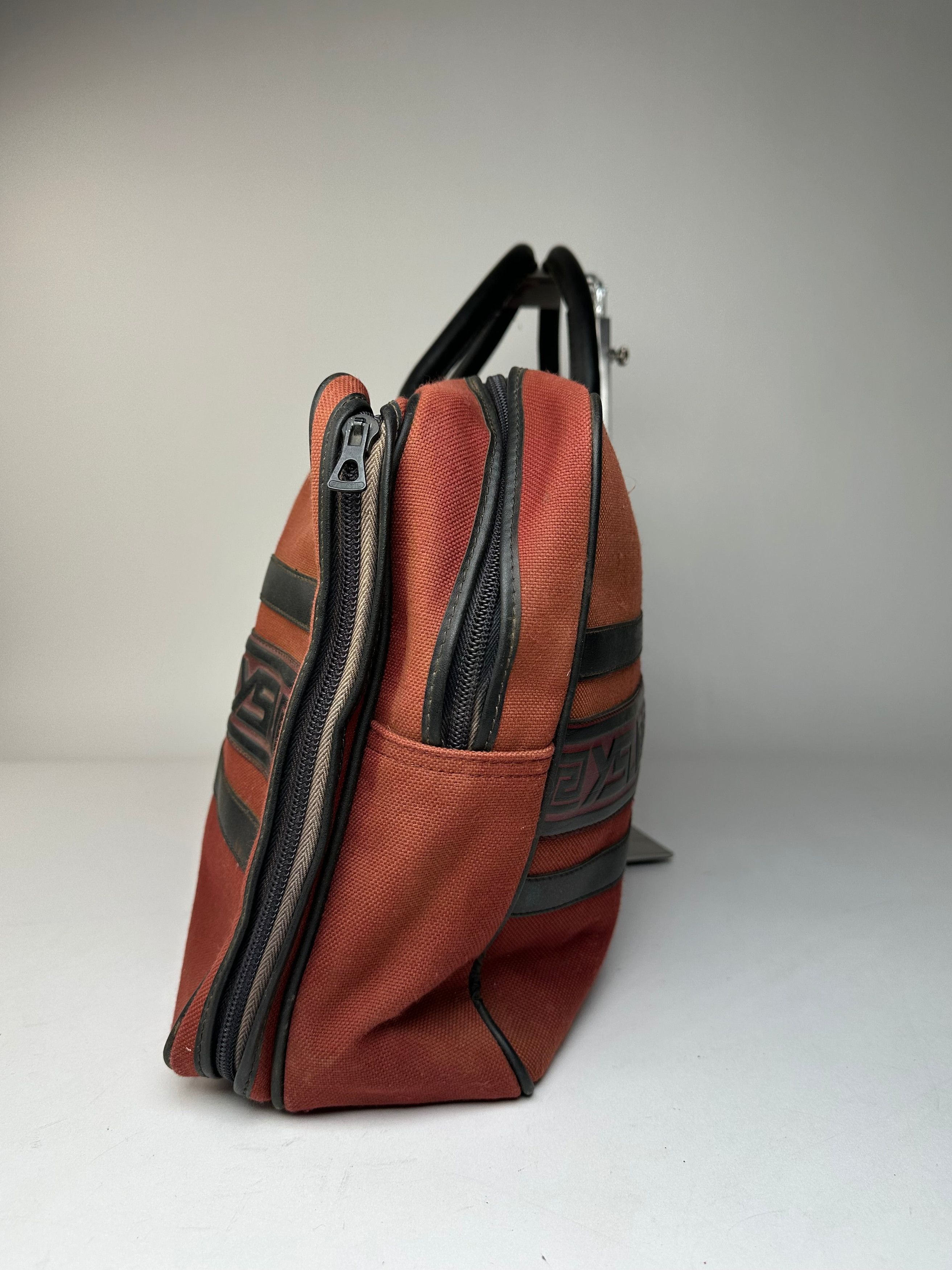 Other Vintage Yves Saint Laurent Duffel Bag Red Black Size ONE SIZE - 10 Thumbnail