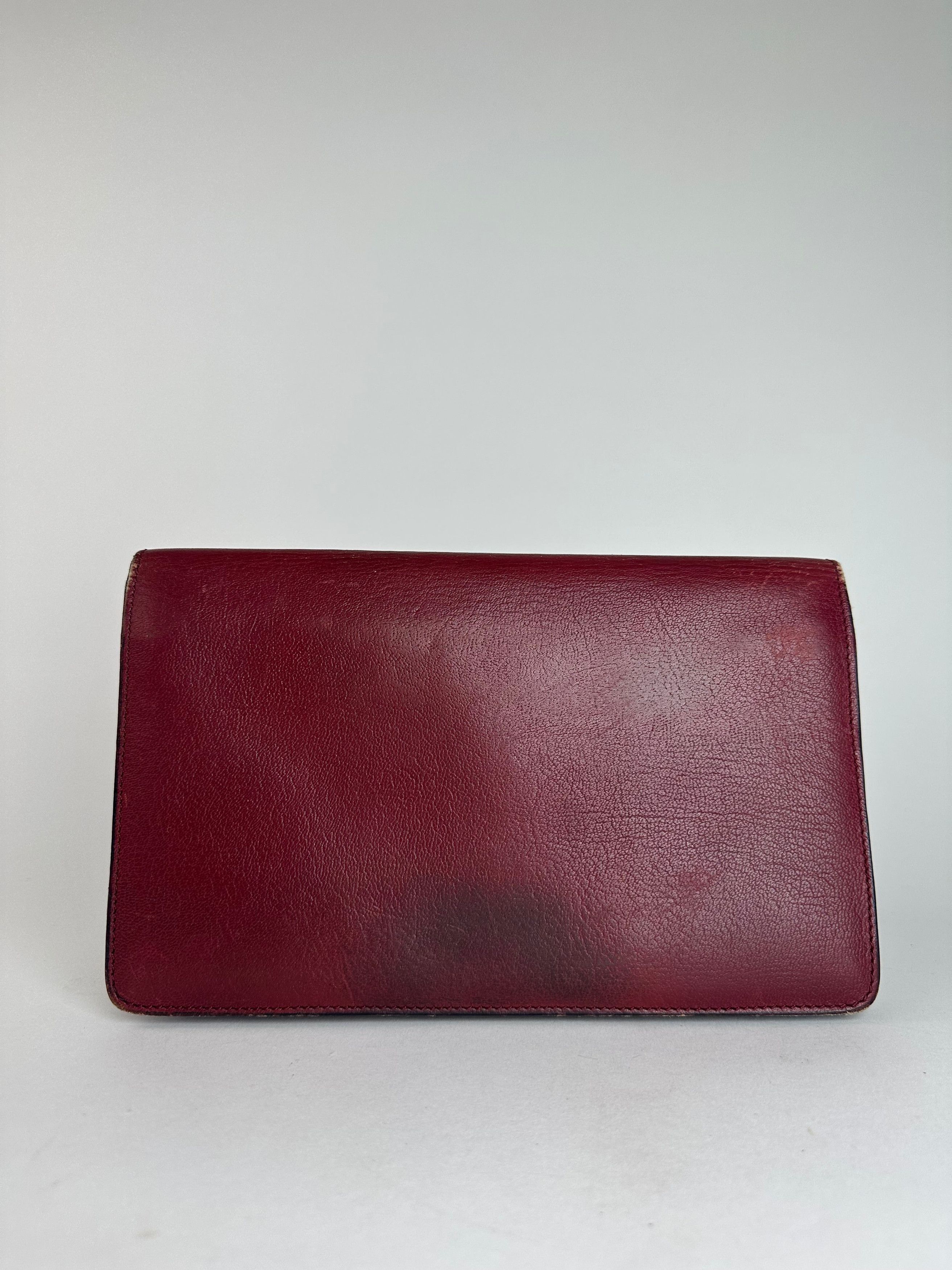 Celine Vintage Paris Triomphe Leather Clutch / Card Holder / Wallet Size ONE SIZE - 9 Thumbnail