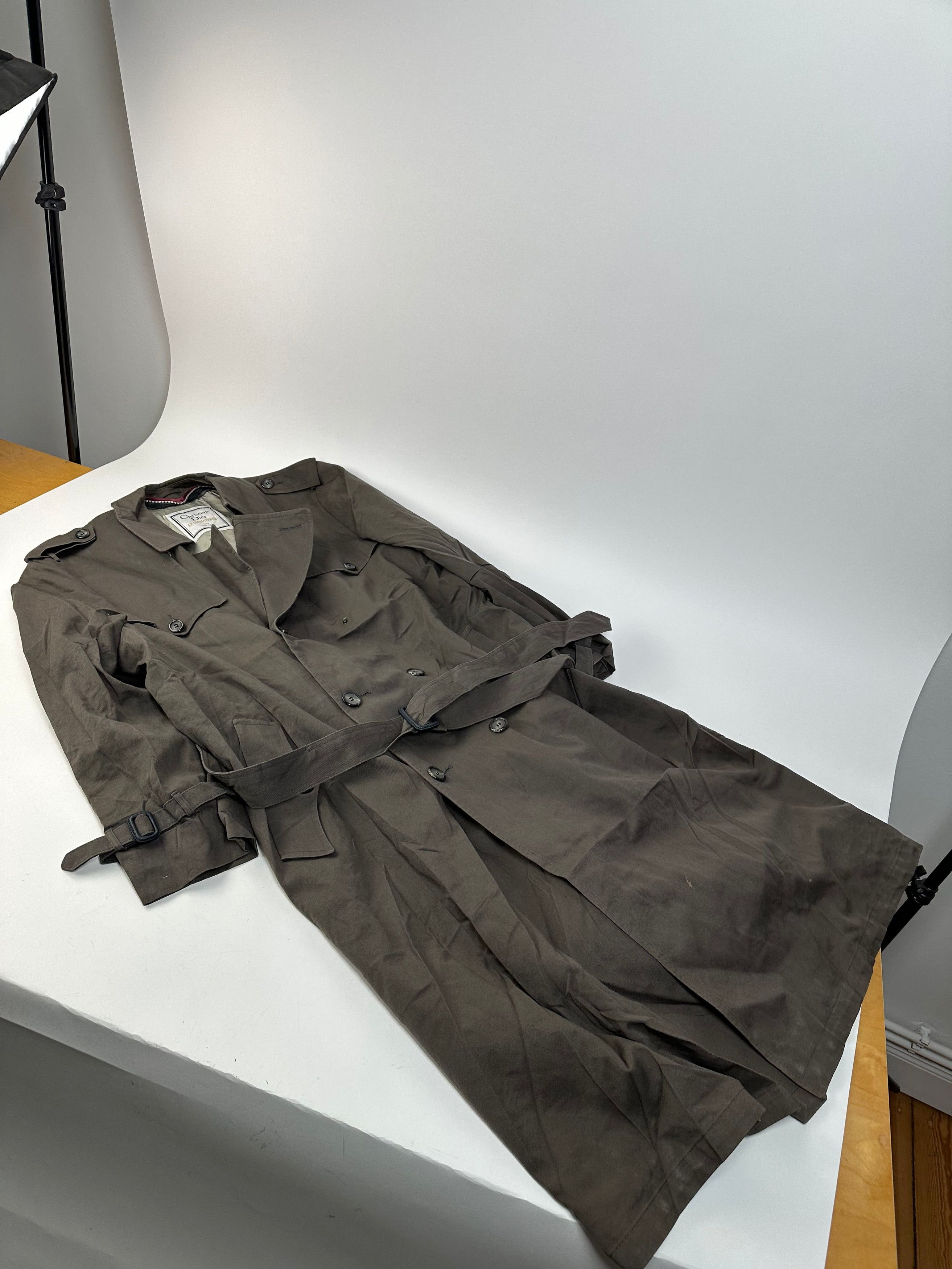 Dior Vintage Mens Canvas Trenchcoat Grey L Size US L / EU 52-54 / 3 - 4 Thumbnail