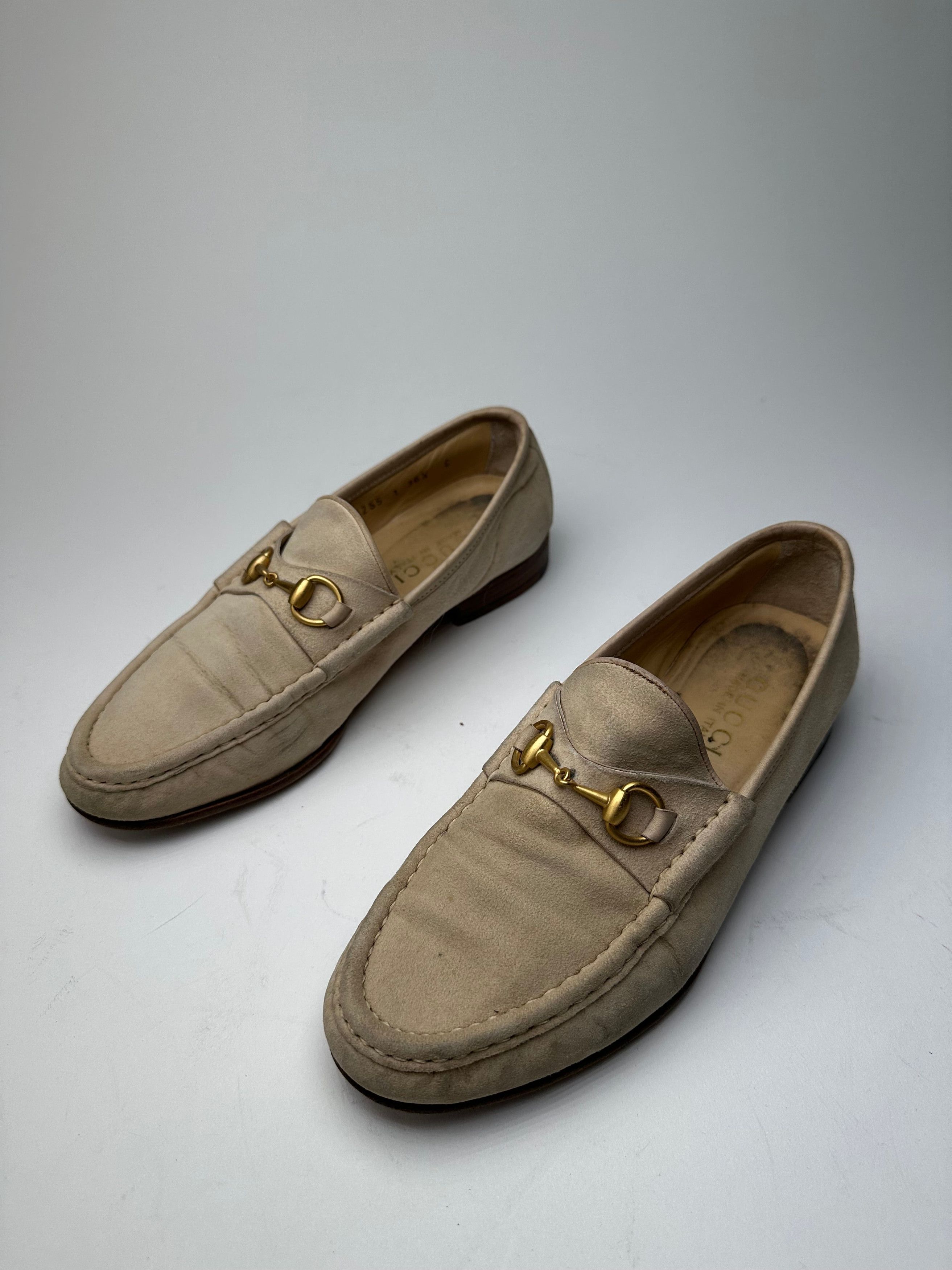 Gucci Vintage Horsebit Suese Loafer Beige EU37 Size US 5.5 / IT 35.5 - 13 Thumbnail
