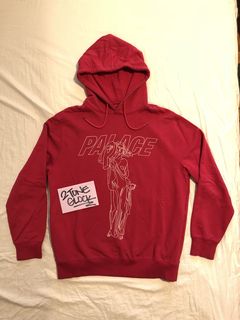 Palace statue sale hoodie