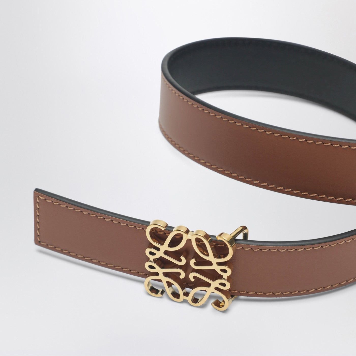 Loewe Loewe Reversible Brown/Black Anagram Belt Size ONE SIZE - 2 Thumbnail