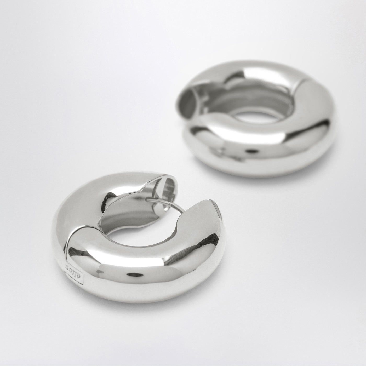 eliou Eliou Devon Hoop Silver Earrings Size ONE SIZE - 2 Thumbnail
