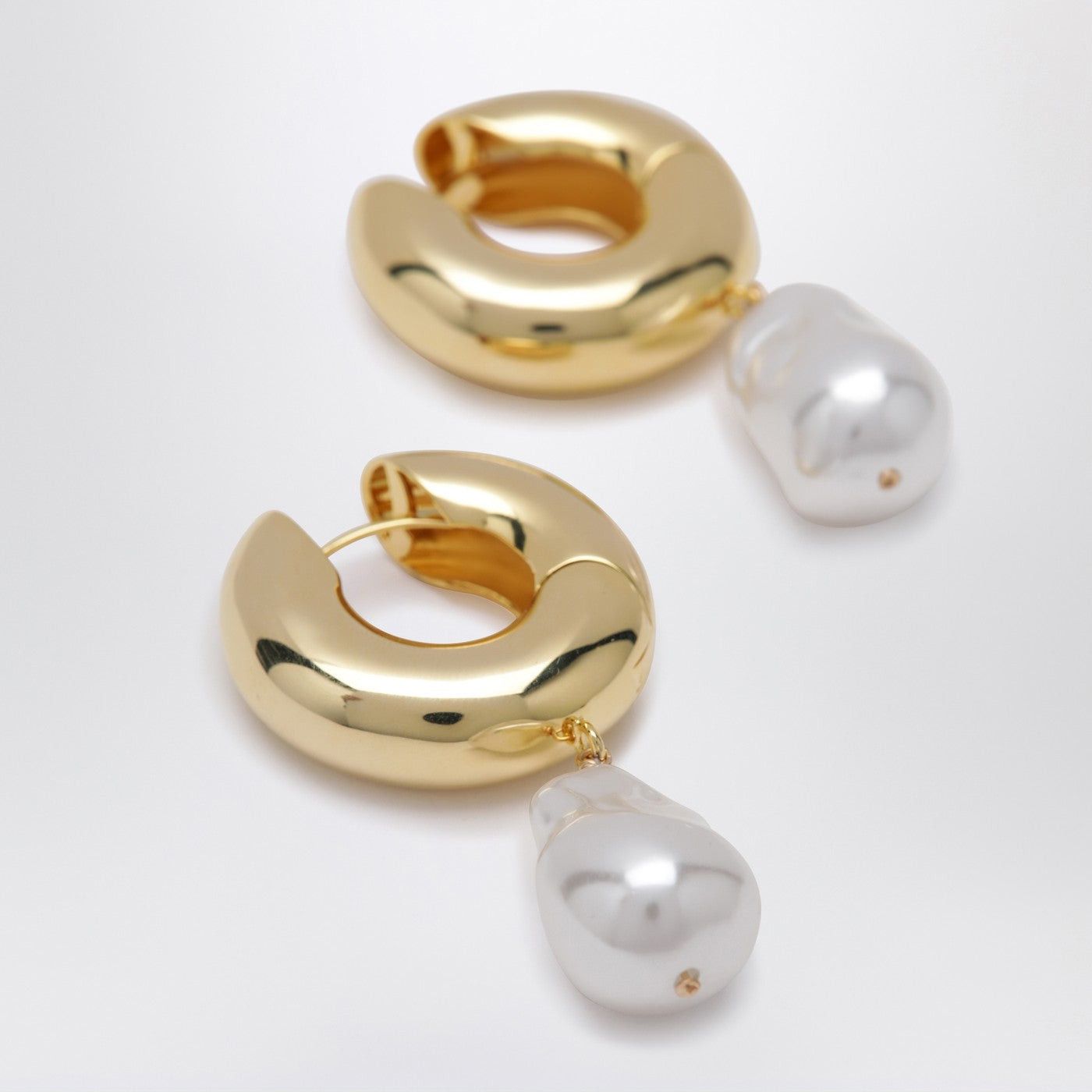 eliou Eliou Pearl Gold Earrings Size ONE SIZE - 2 Thumbnail