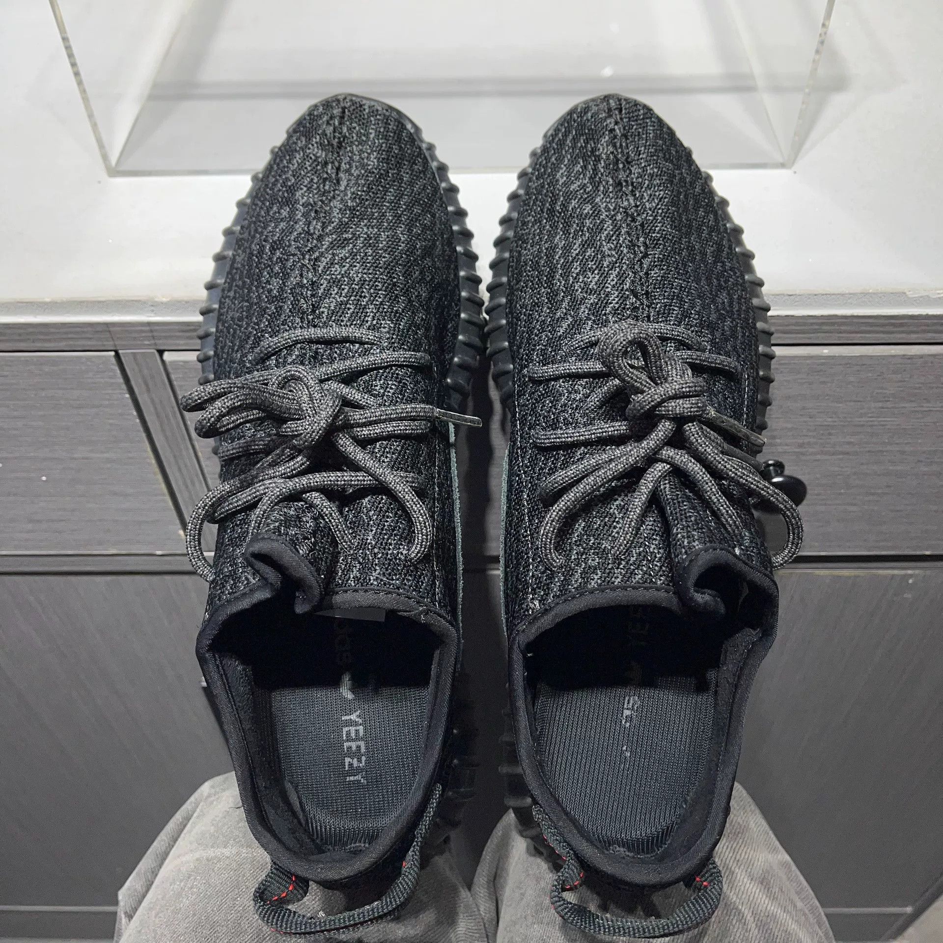 Adidas Adidas YEEZY Black Lowtop Sneakers 11.5 Men Size US 11.5 / EU 44-45 - 7 Thumbnail