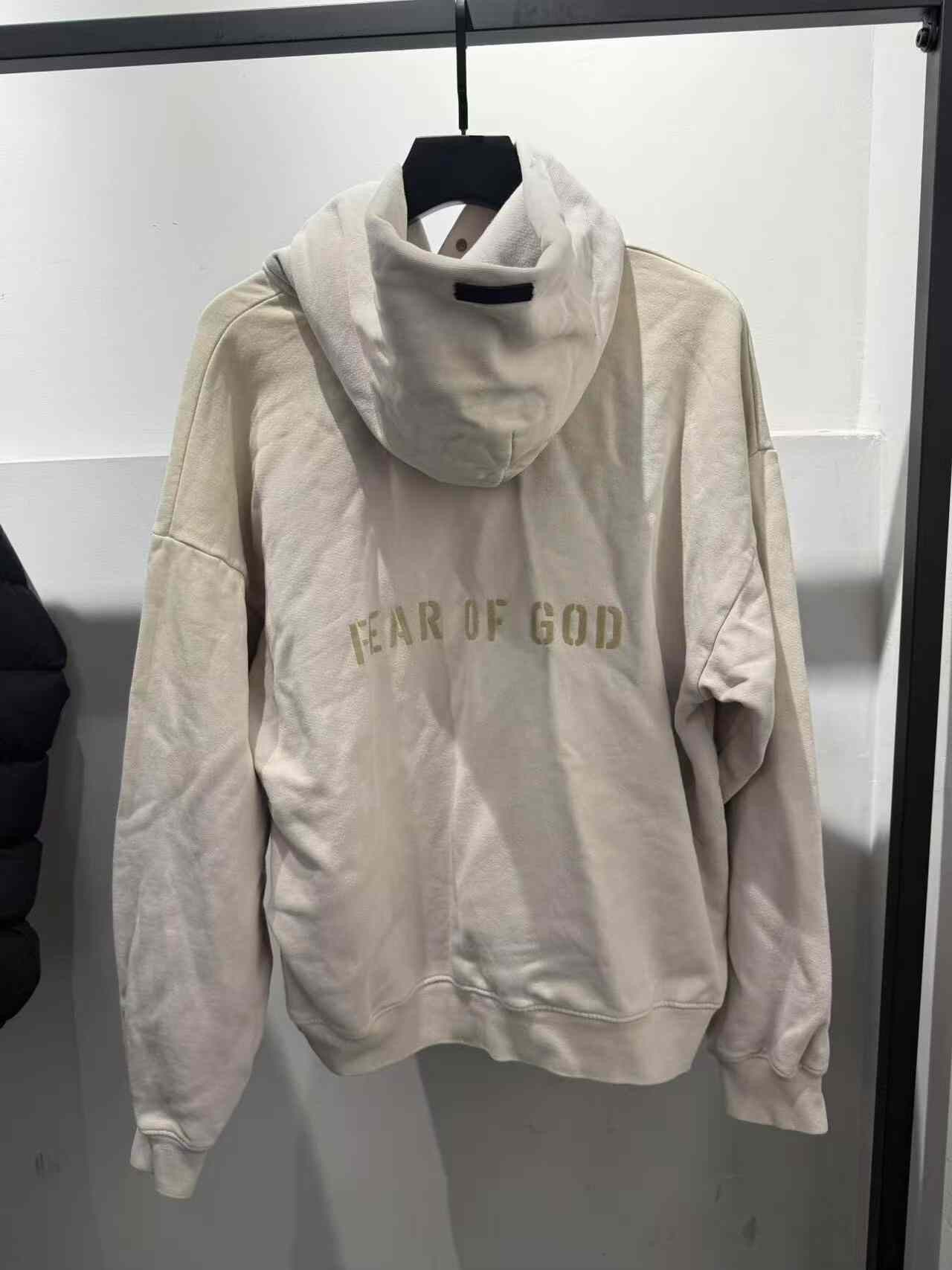 Fear of God Fear of God Retro White Hoodie m Men Size US M / EU 48-50 / 2 - 2 Thumbnail