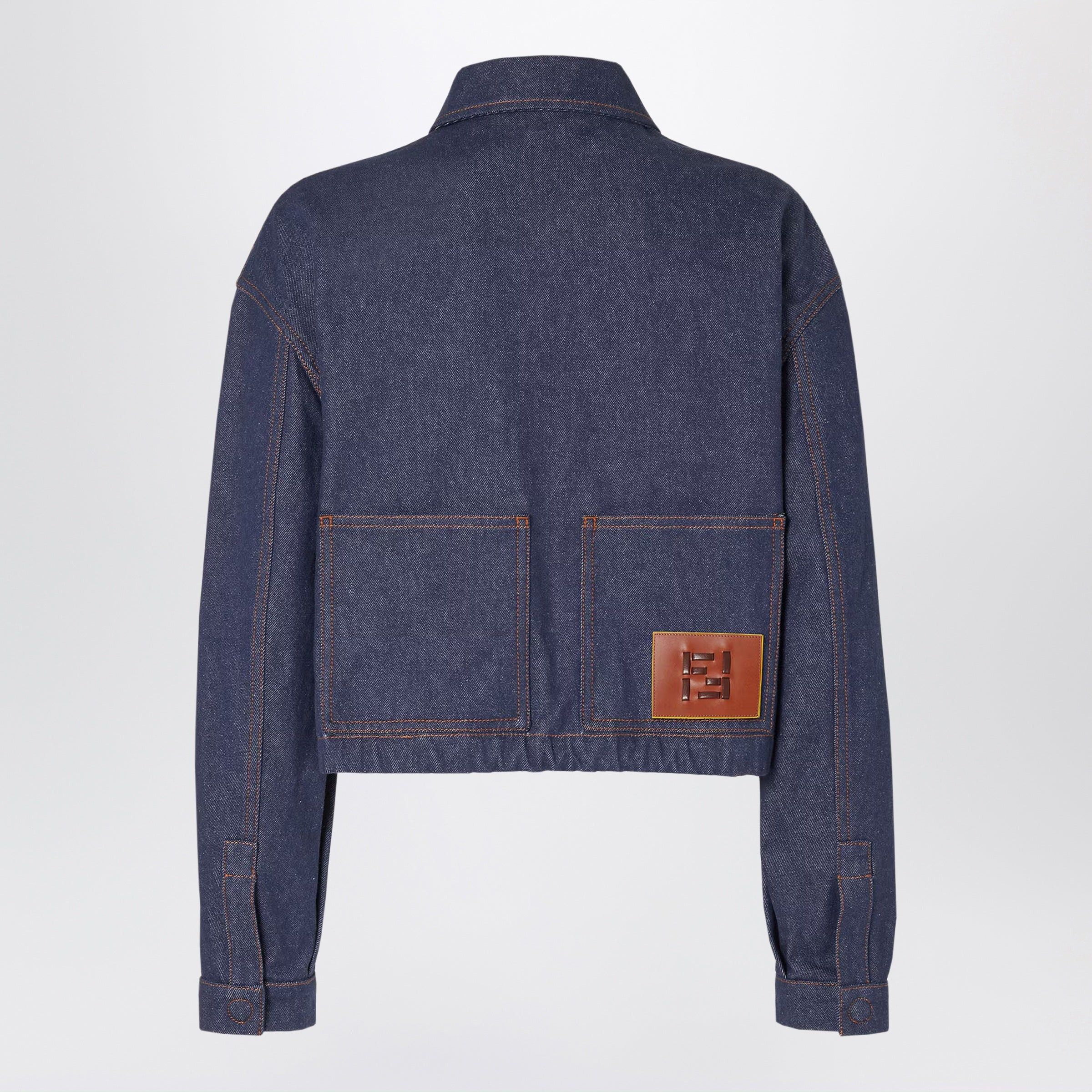 Fendi Fendi Navy Blue Denim Jacket Size M / US 6-8 / IT 42-44 - 2 Thumbnail