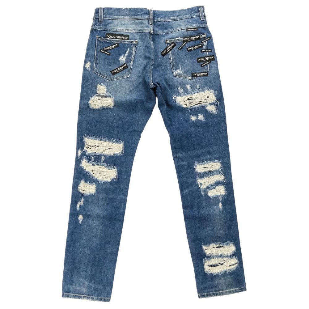 Dolce & Gabbana Dolce & Gabbana Dolce&Gabbana Distressed Denim Pants Textile Jeans DUTY FREE for USA Size ONE SIZE - 2 Thumbnail