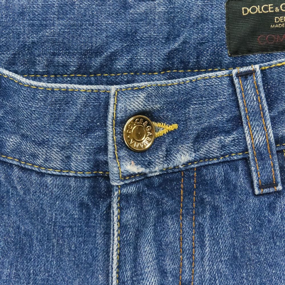 Dolce & Gabbana Dolce & Gabbana Dolce&Gabbana Distressed Denim Pants Textile Jeans DUTY FREE for USA Size ONE SIZE - 4 Thumbnail