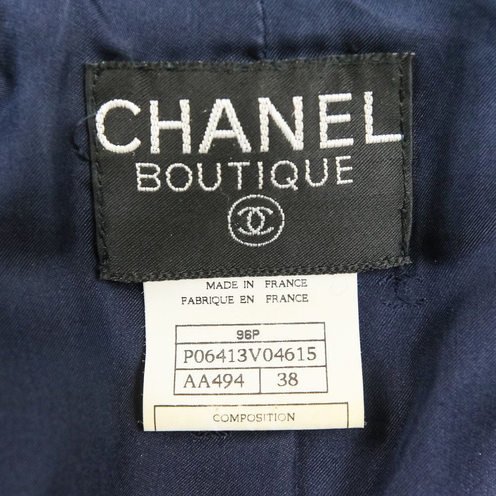 Chanel Chanel Chanel Wool Blend Tweed Set Textile Suits P06413 DUTY FREE for USA Size ONE SIZE - 7 Thumbnail