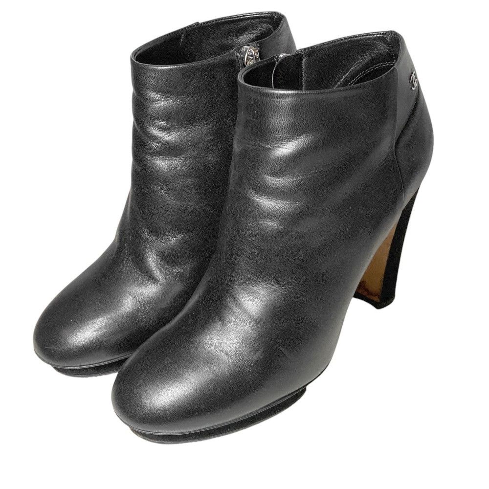 Chanel Chanel Chanel Leather Short Boots Leather Shoes G30318 DUTY FREE for USA Size ONE SIZE - 2 Thumbnail