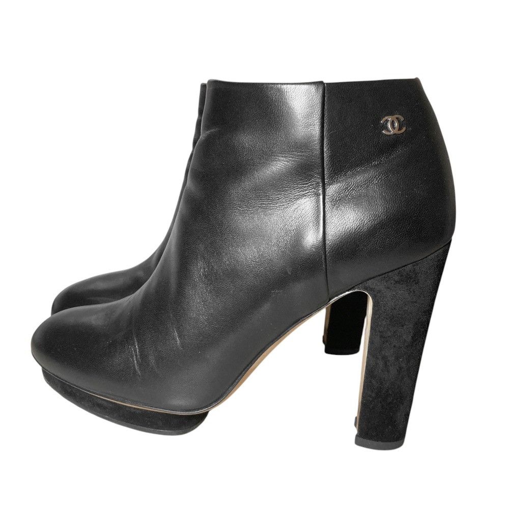 Chanel Chanel Chanel Leather Short Boots Leather Shoes G30318 DUTY FREE for USA Size ONE SIZE - 3 Thumbnail