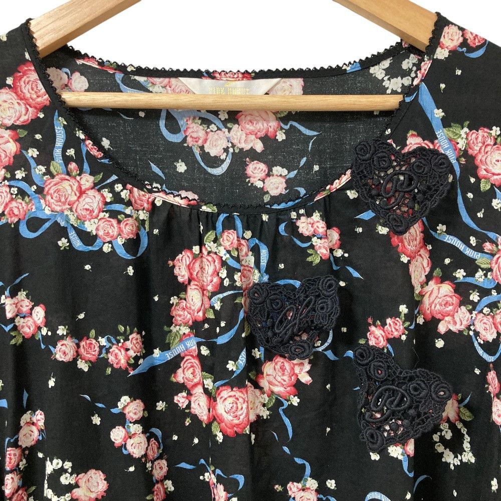 Other Other PINK HOUSE Rose Print Midi Dress Textile Dresses A2103FA652 DUTY FREE for USA Size ONE SIZE - 3 Thumbnail