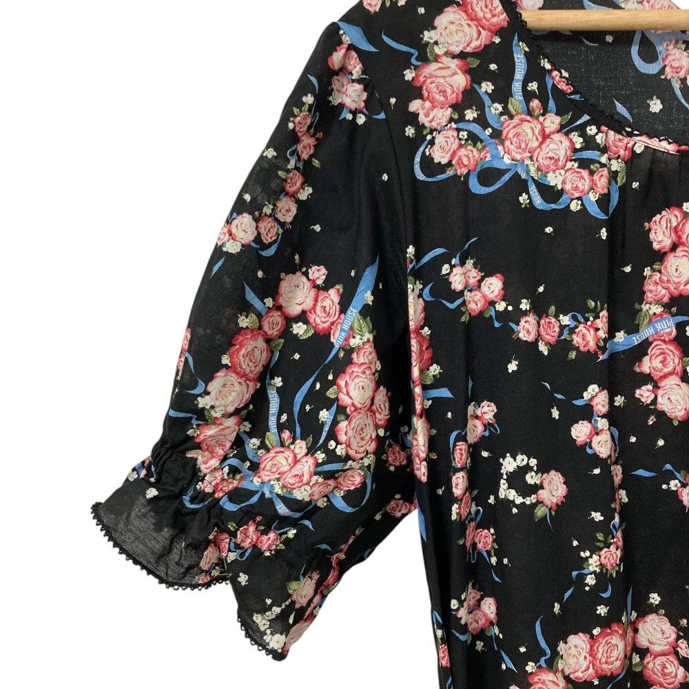 Other Other PINK HOUSE Rose Print Midi Dress Textile Dresses A2103FA652 DUTY FREE for USA Size ONE SIZE - 4 Thumbnail