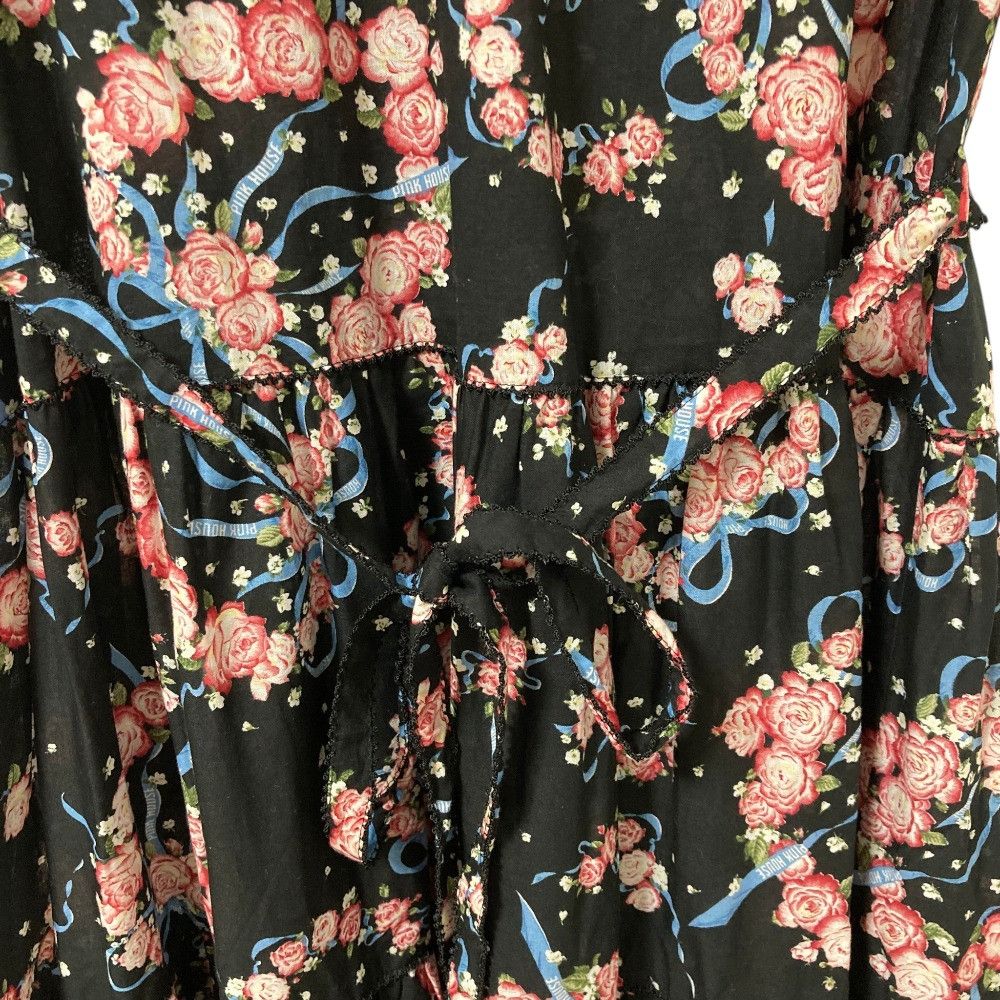 Other Other PINK HOUSE Rose Print Midi Dress Textile Dresses A2103FA652 DUTY FREE for USA Size ONE SIZE - 5 Thumbnail