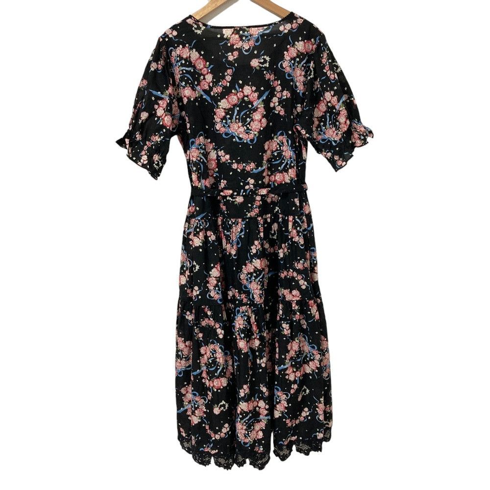 Other Other PINK HOUSE Rose Print Midi Dress Textile Dresses A2103FA652 DUTY FREE for USA Size ONE SIZE - 2 Thumbnail