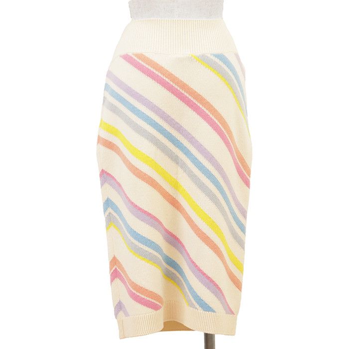 Chanel Chanel Chanel Cashmere Knit Skirt Textile Skirts P60514 DUTY FREE for USA Size ONE SIZE - 8 Thumbnail