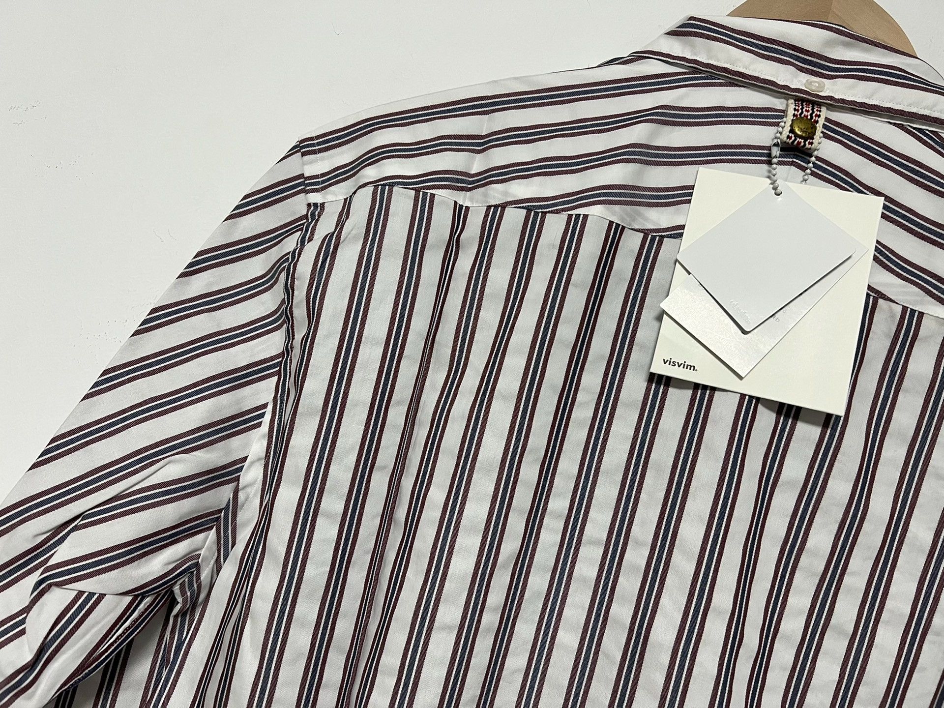 Visvim visvim v+v b.d Striped Shirt Size US L / EU 52-54 / 3 - 4 Thumbnail