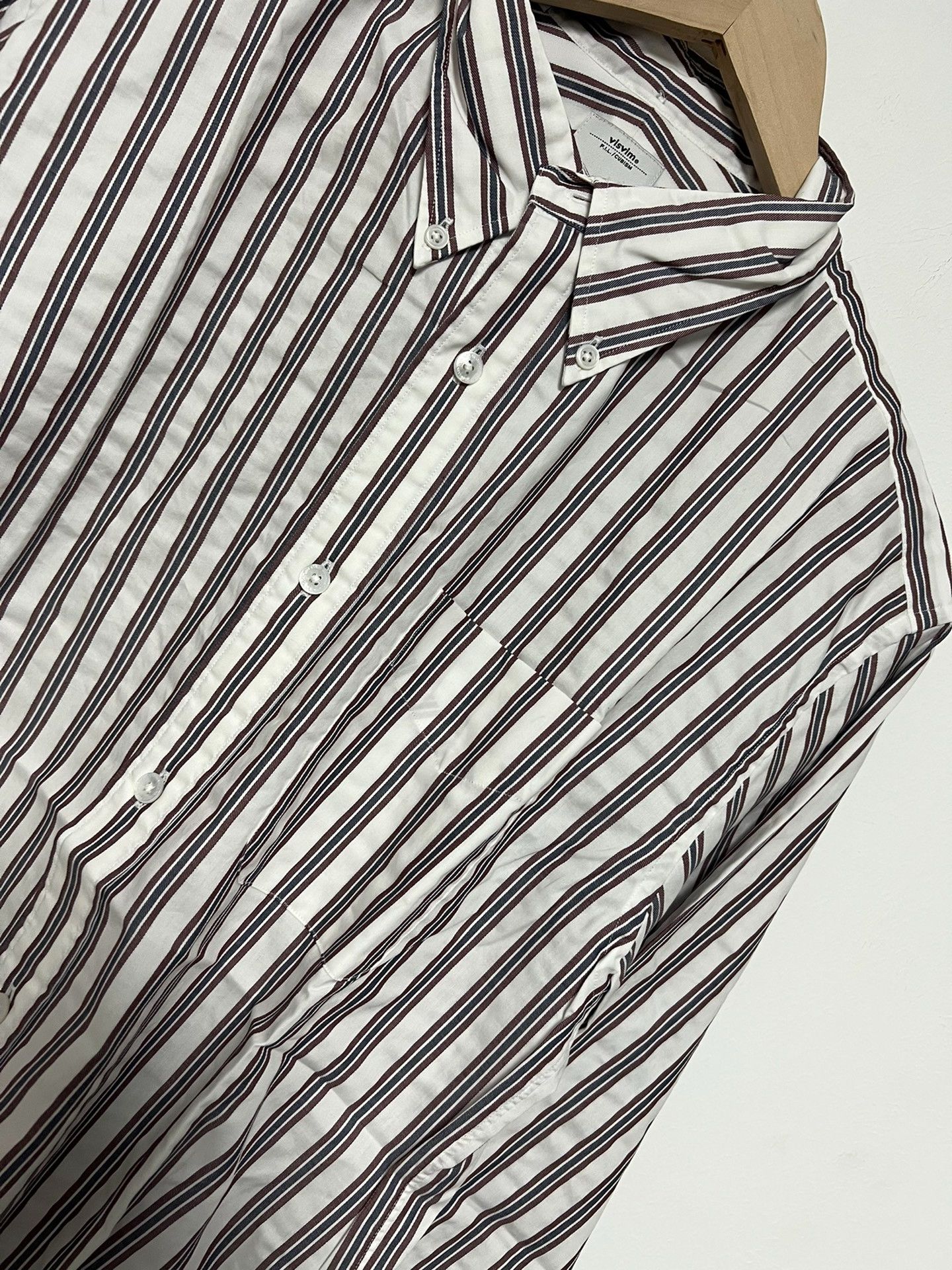 Visvim visvim v+v b.d Striped Shirt Size US L / EU 52-54 / 3 - 6 Thumbnail