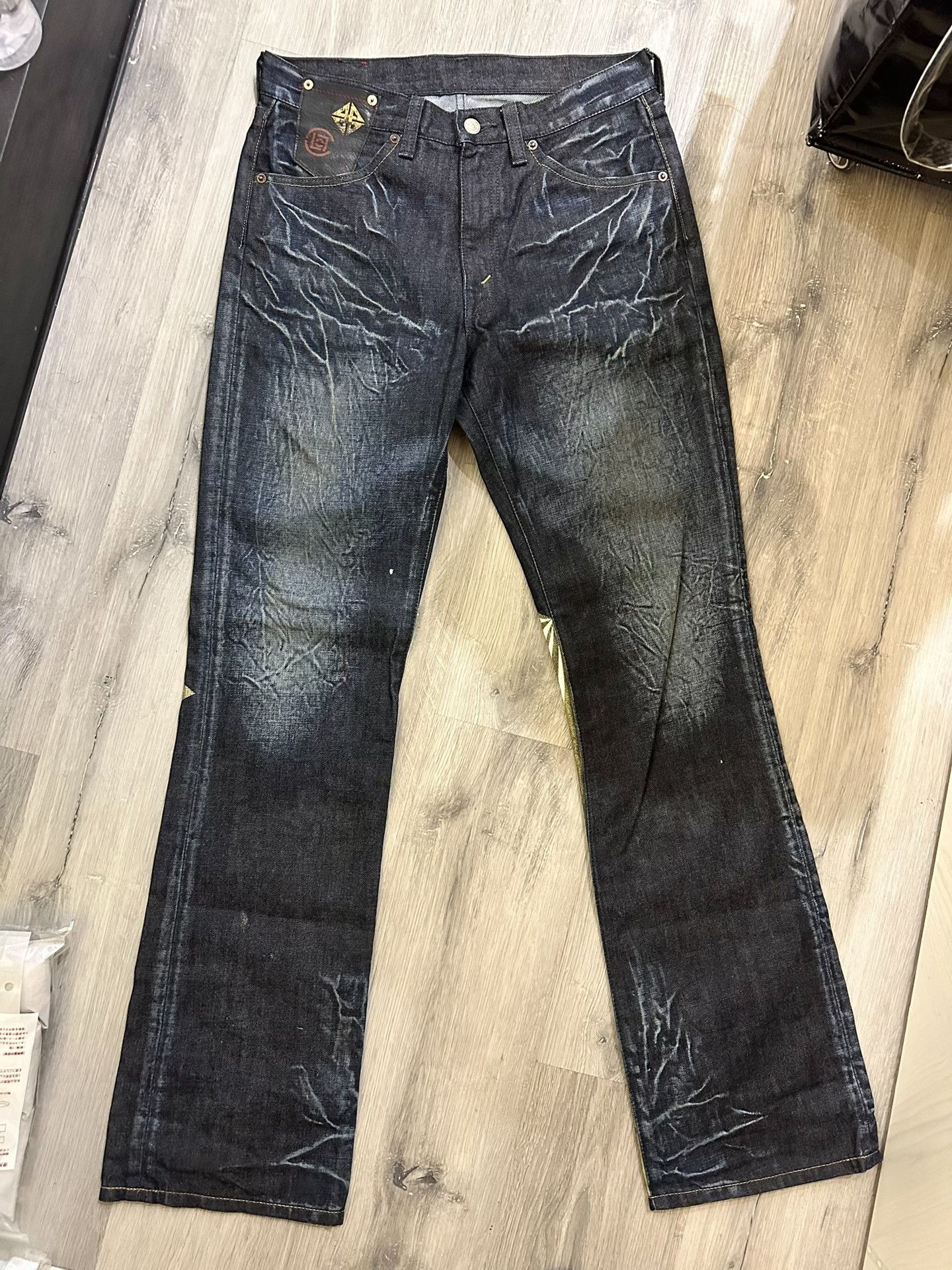 Visvim Levi's x Clot 517 Gold Butterfly Jeans Size US 30 / EU 46 - 2 Thumbnail