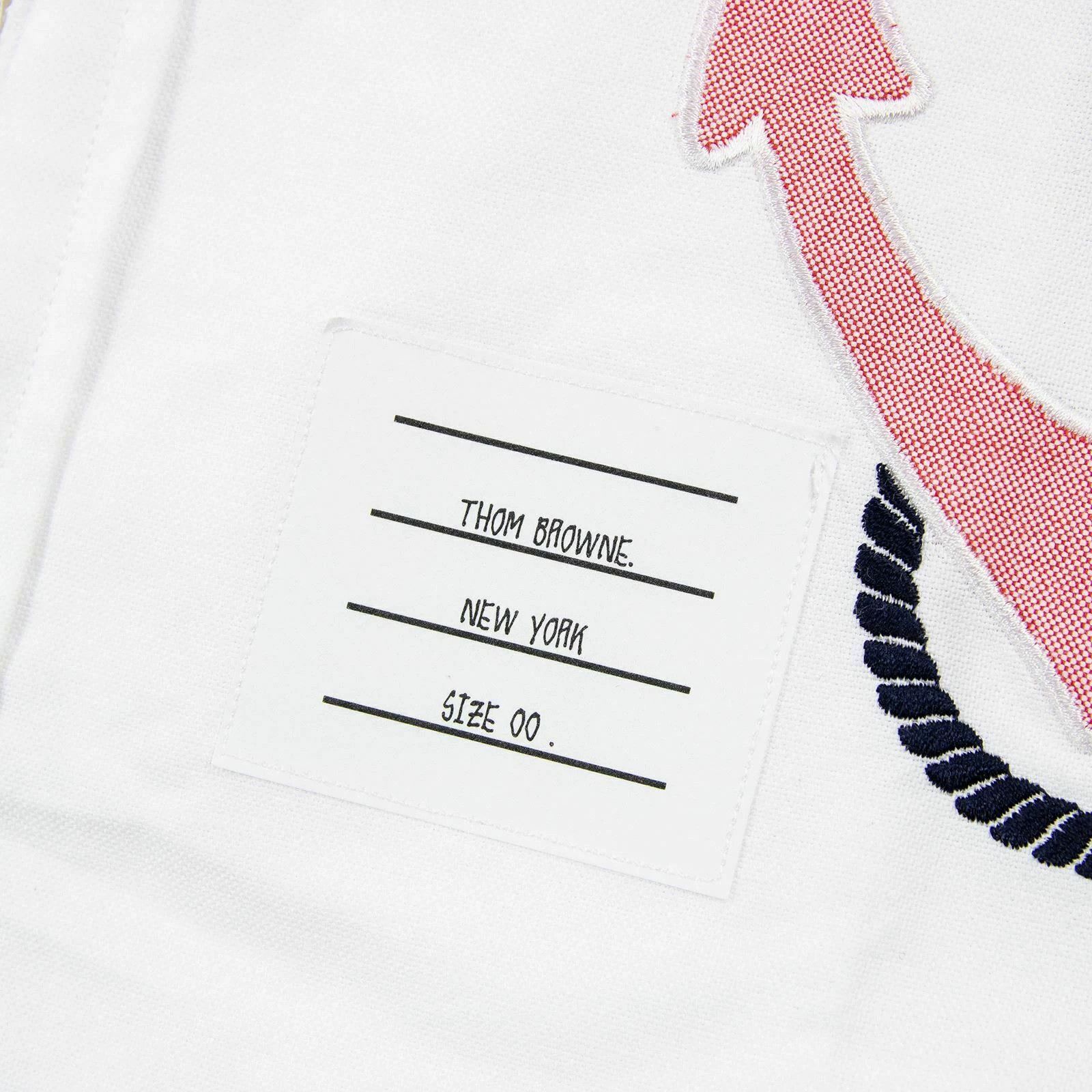 Visvim Thom Browne White Underwater Embroidery Shirt Size US XXS / EU 40 - 7 Thumbnail
