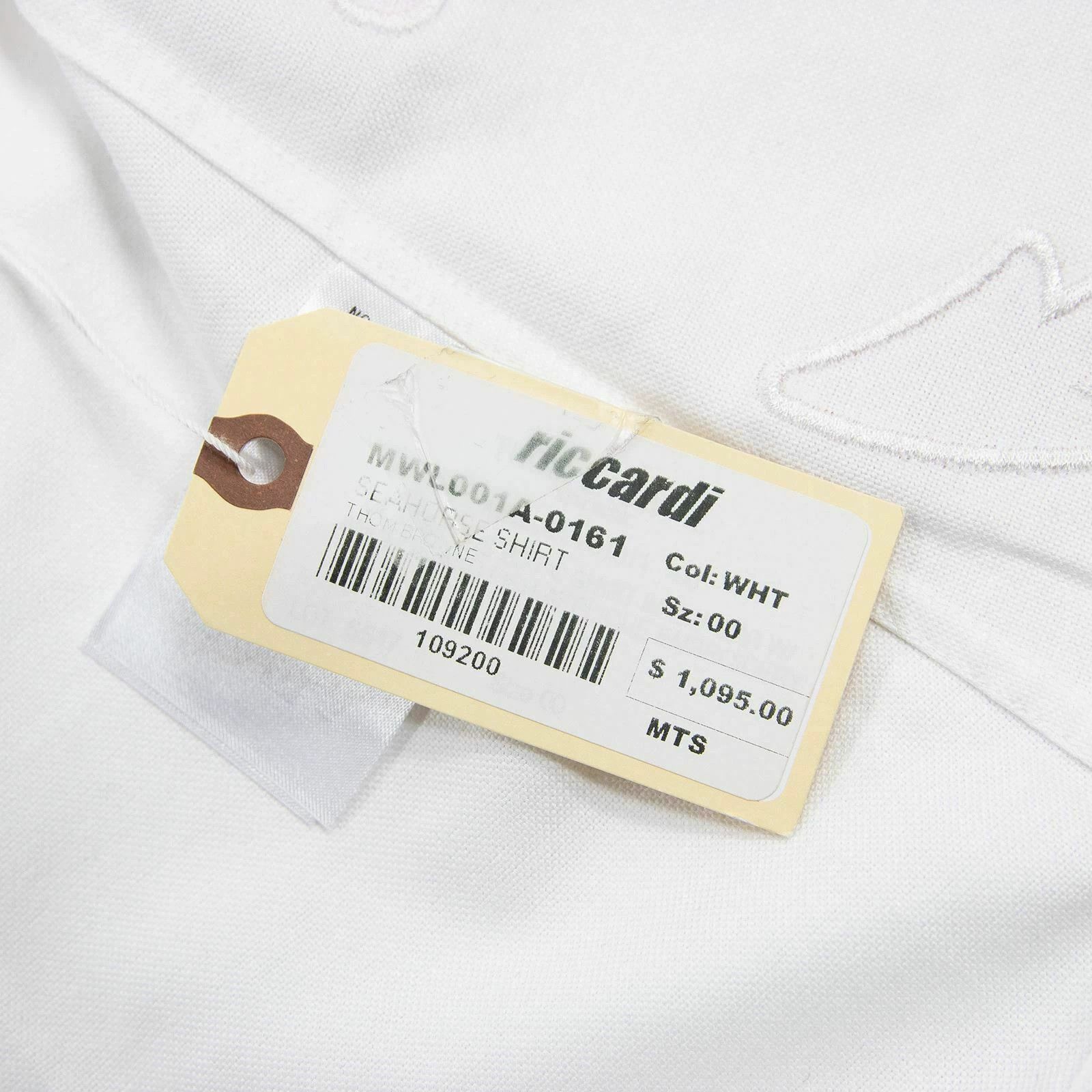 Visvim Thom Browne White Underwater Embroidery Shirt Size US XXS / EU 40 - 9 Thumbnail