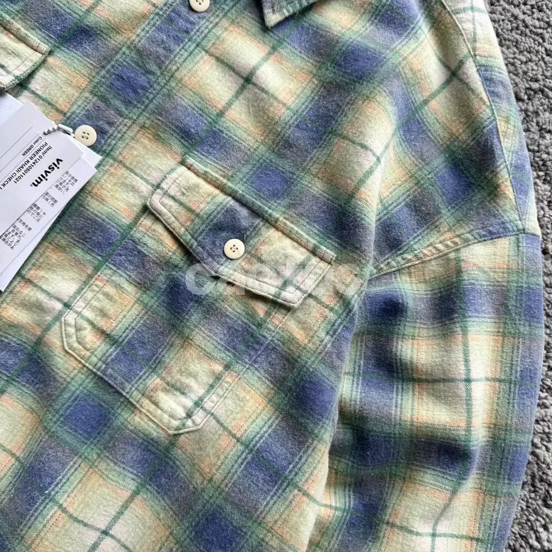 Visvim visvim PIONEER KHADI CHECK L/S Size US L / EU 52-54 / 3 - 4 Thumbnail