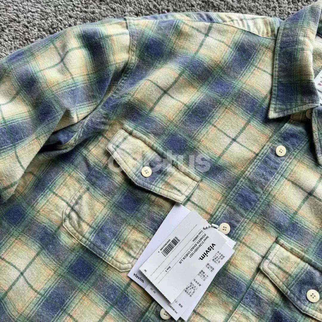 Visvim visvim PIONEER KHADI CHECK L/S Size US L / EU 52-54 / 3 - 3 Thumbnail