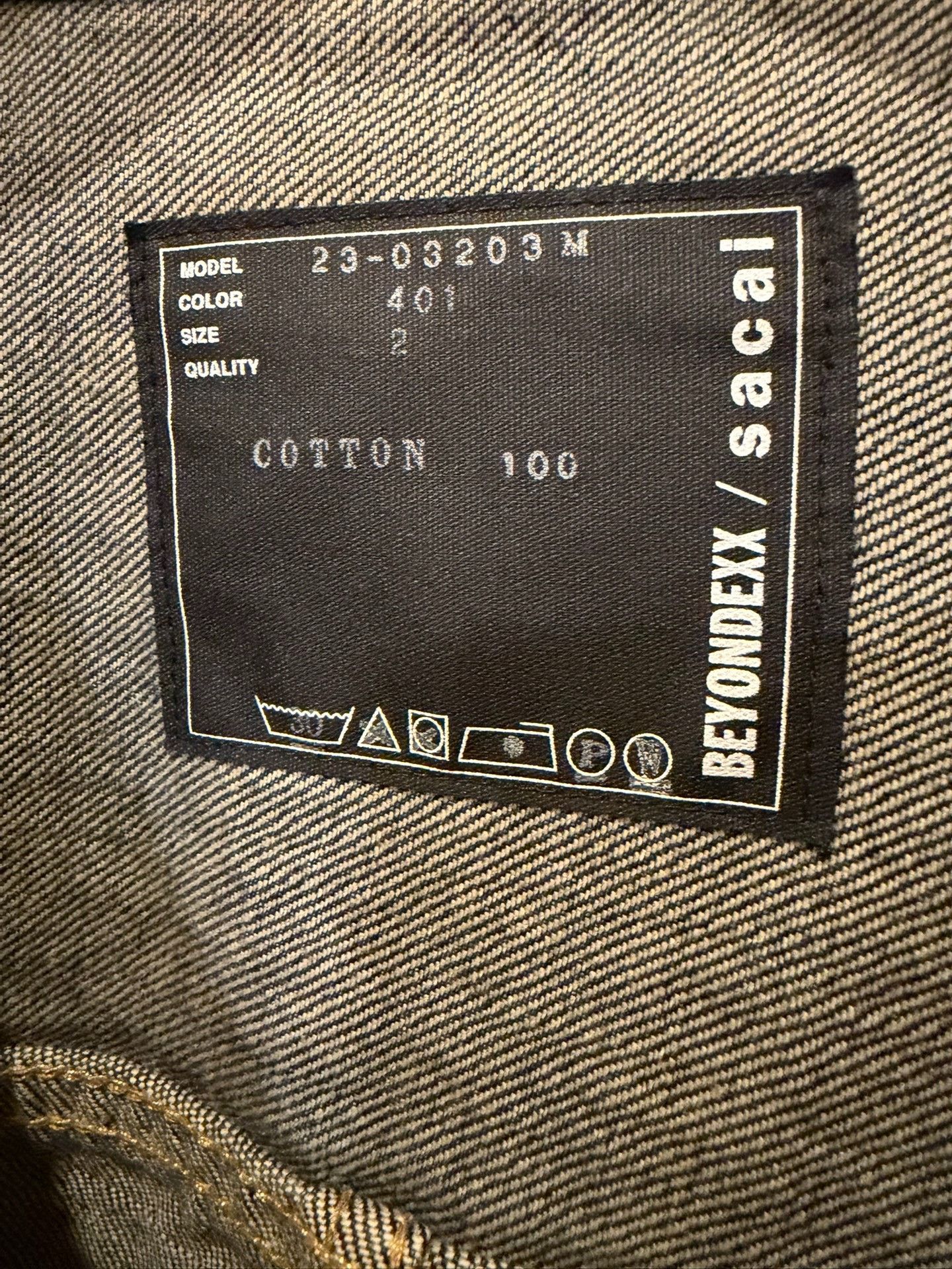 Sacai sacai 23AW Type I Denim Jacket Size US M / EU 48-50 / 2 - 9 Thumbnail