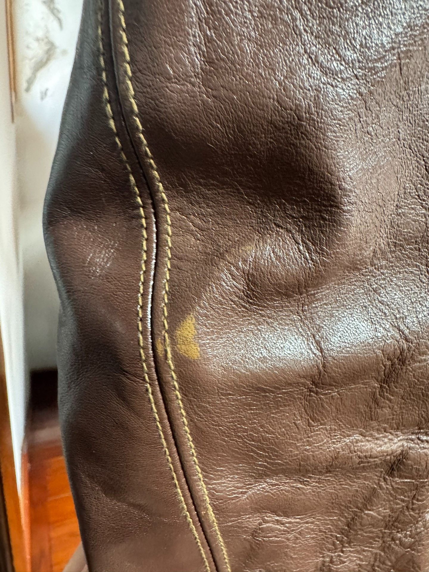 COLIMBO COLIMBO Stockmans 30's Leather Coat Size US XS / EU 42 / 0 - 4 Thumbnail