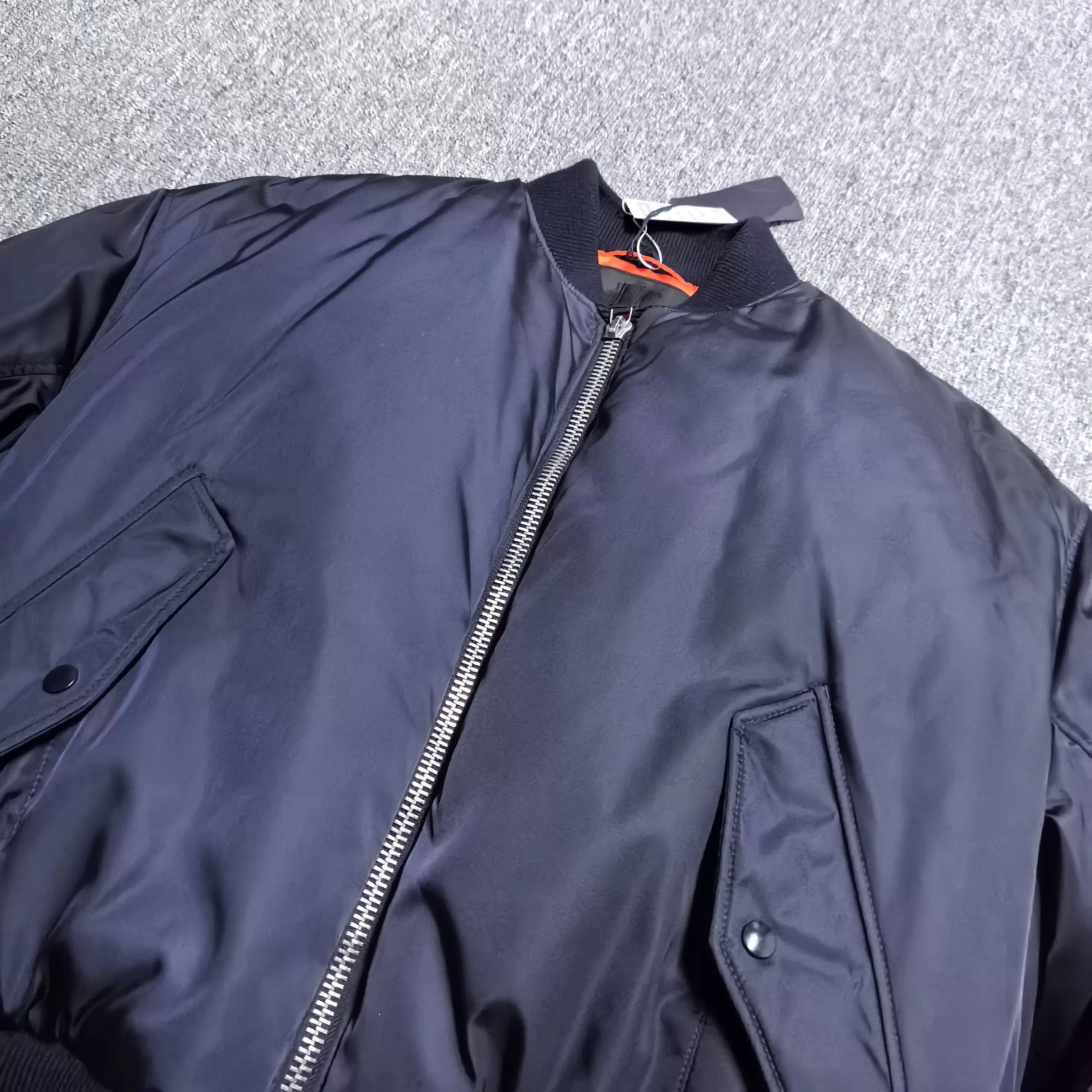 Prada Prada Dark Blue Bomber Jacket Size US L / EU 52-54 / 3 - 2 Thumbnail