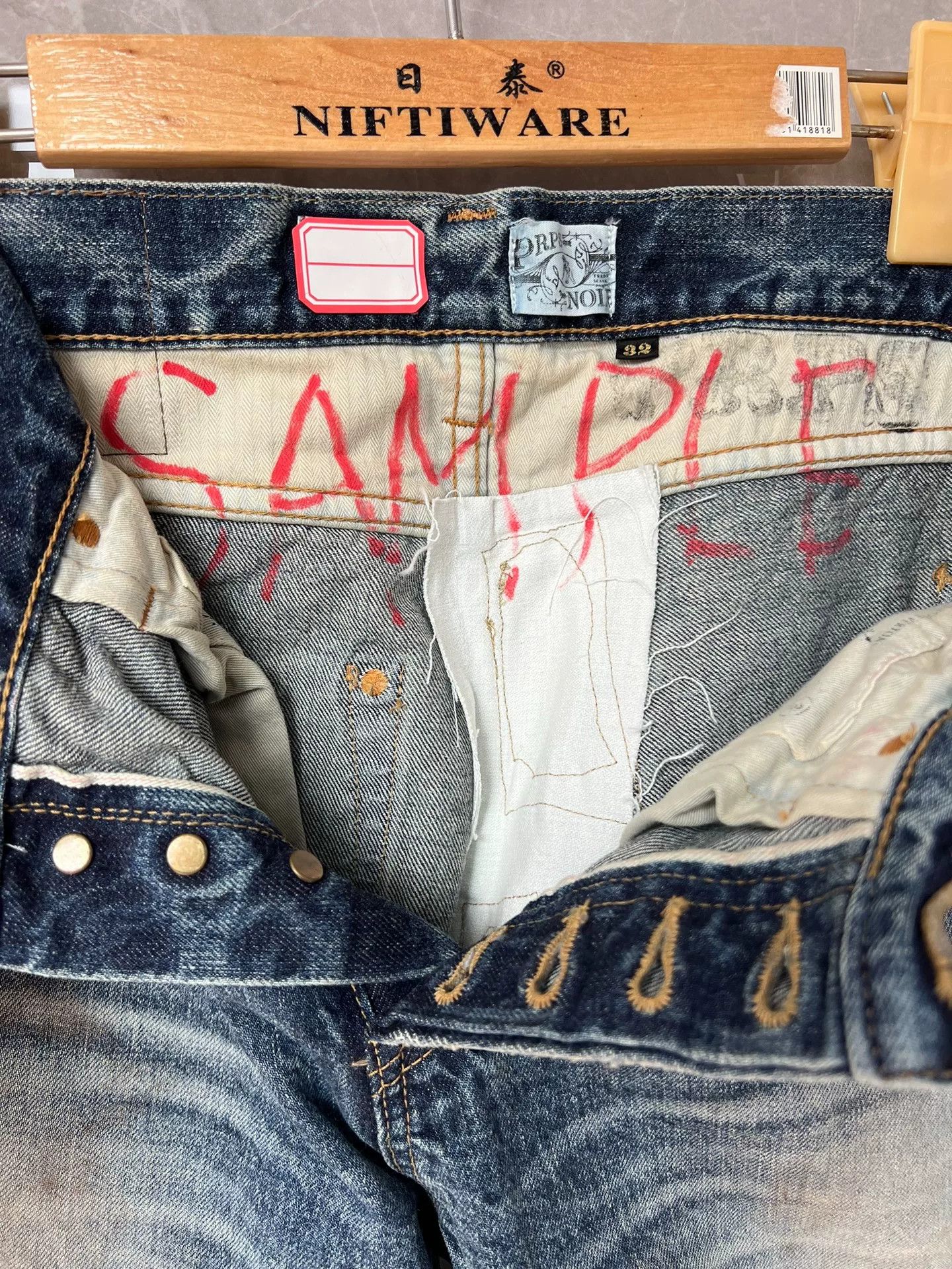 Prps Prps Noir Series Blue Denim Jeans Size US 32 / EU 48 - 9 Thumbnail