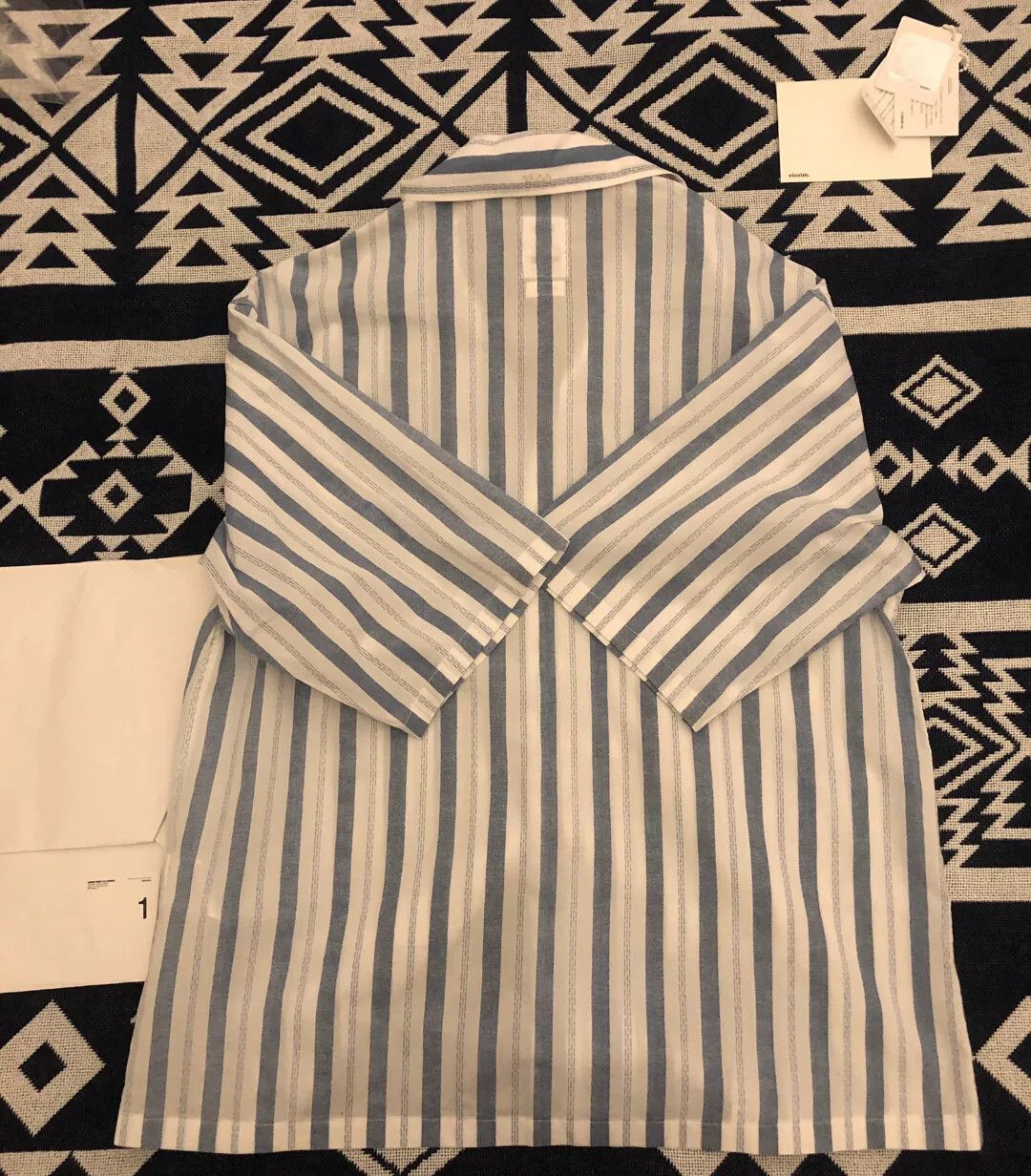 Visvim Visvim 20SS CORNET S/S Blue Stripe Shirt Size US S / EU 44-46 / 1 - 6 Thumbnail