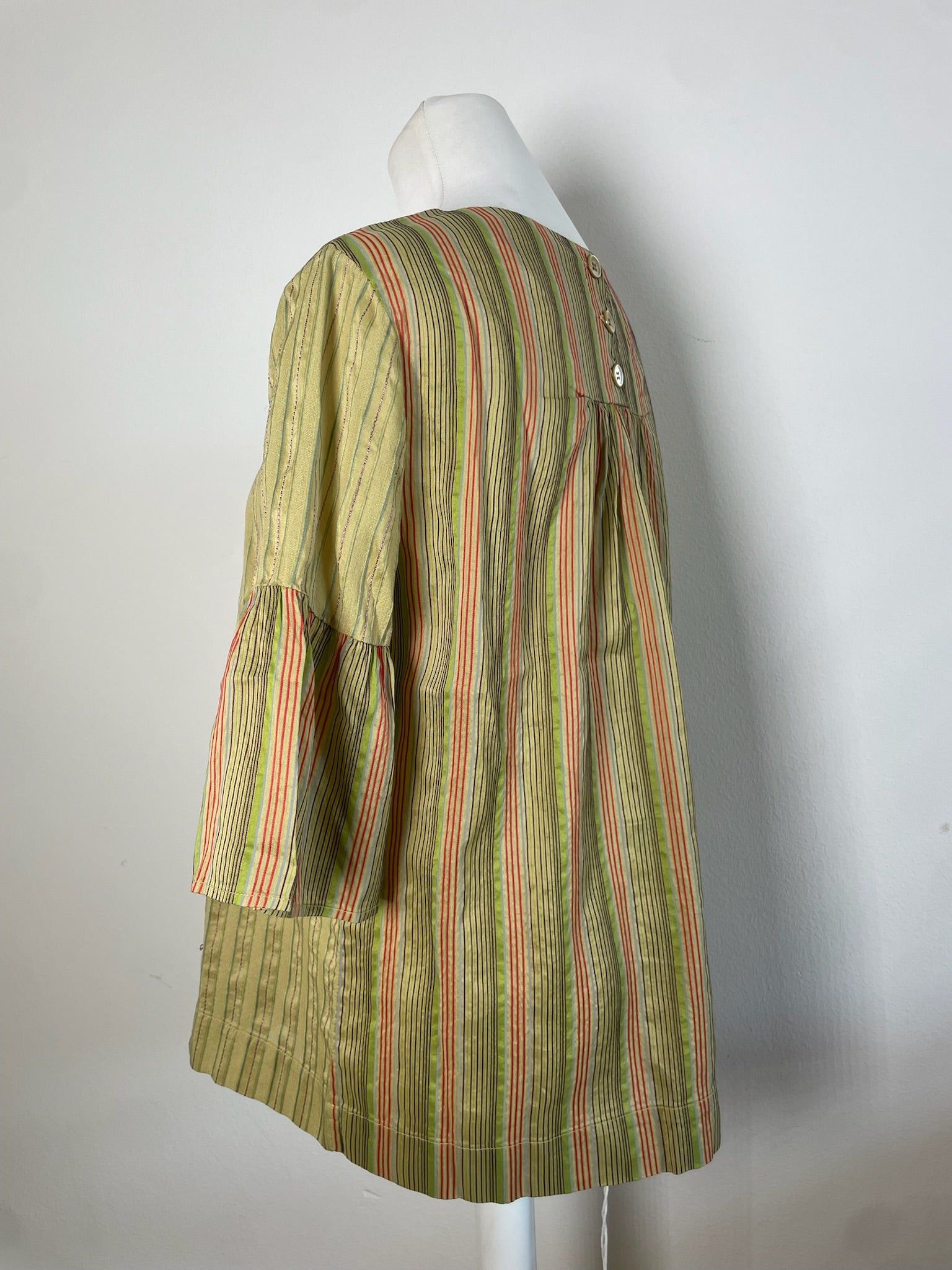 Other Vintage Etro Striped Silk Top Green Orange IT44 Size S / US 4 / IT 40 - 4 Thumbnail