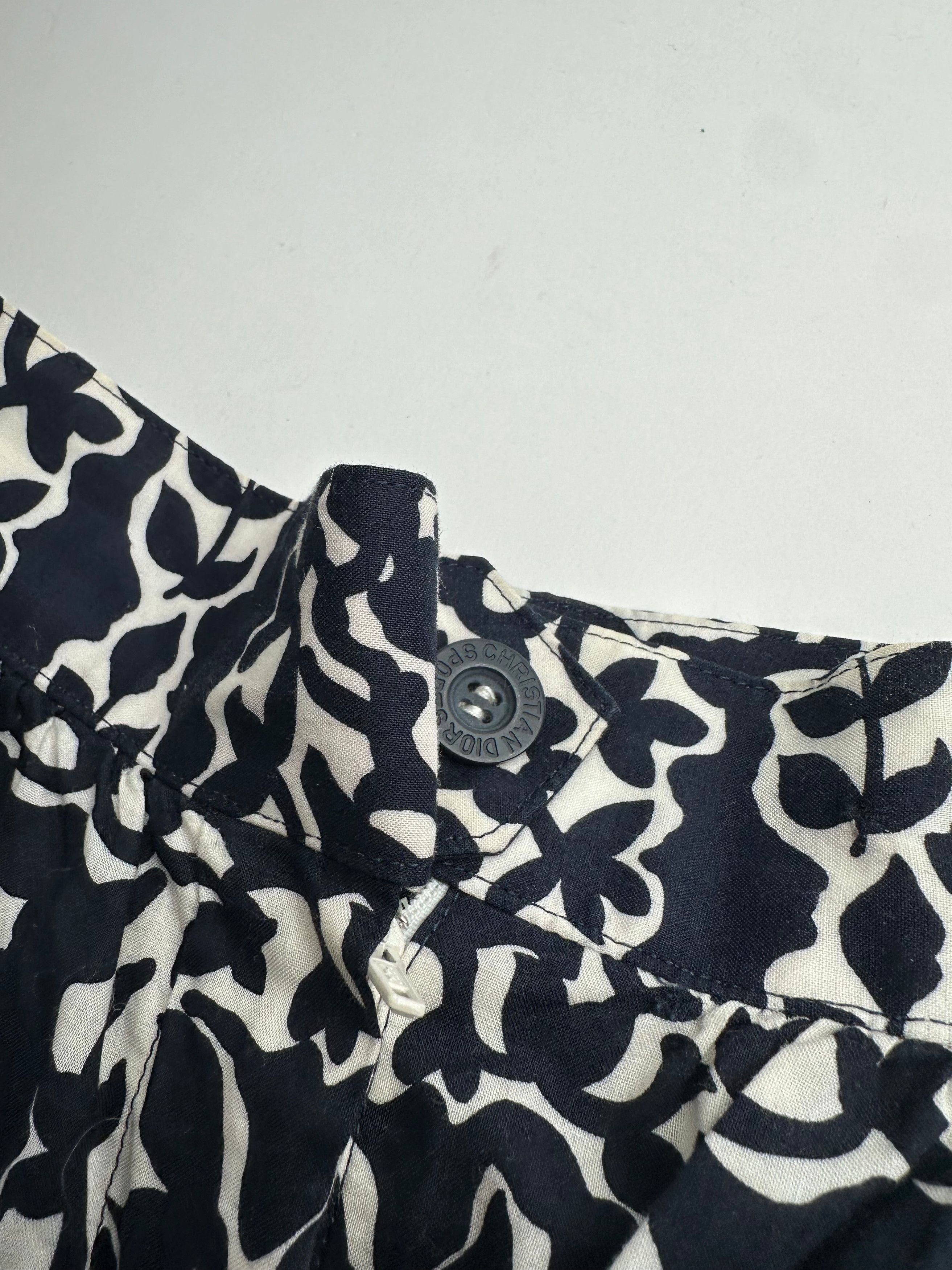 Dior Vintage Abstract Shorts Black White M Size 34" / US 12 / IT 48 - 3 Thumbnail